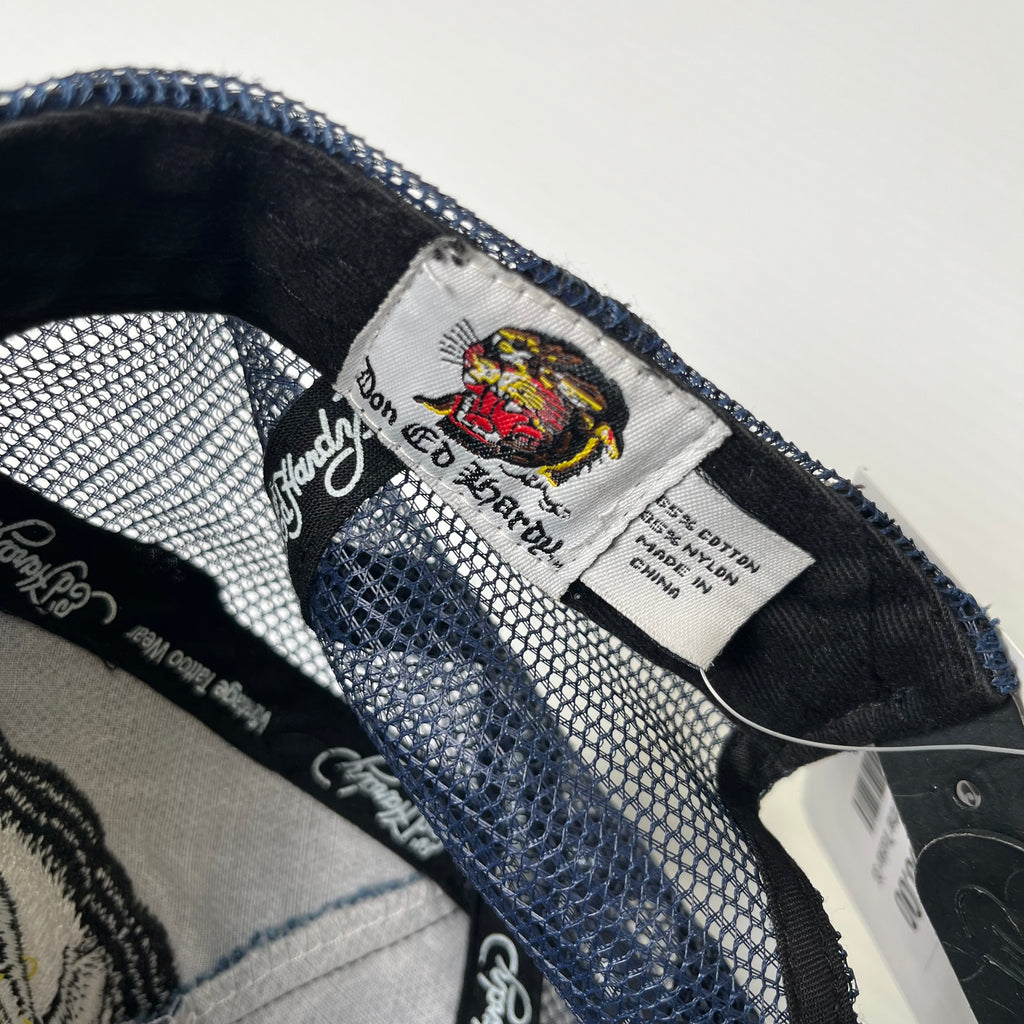 Y2K Ed Hardy Denim Trucker Hat