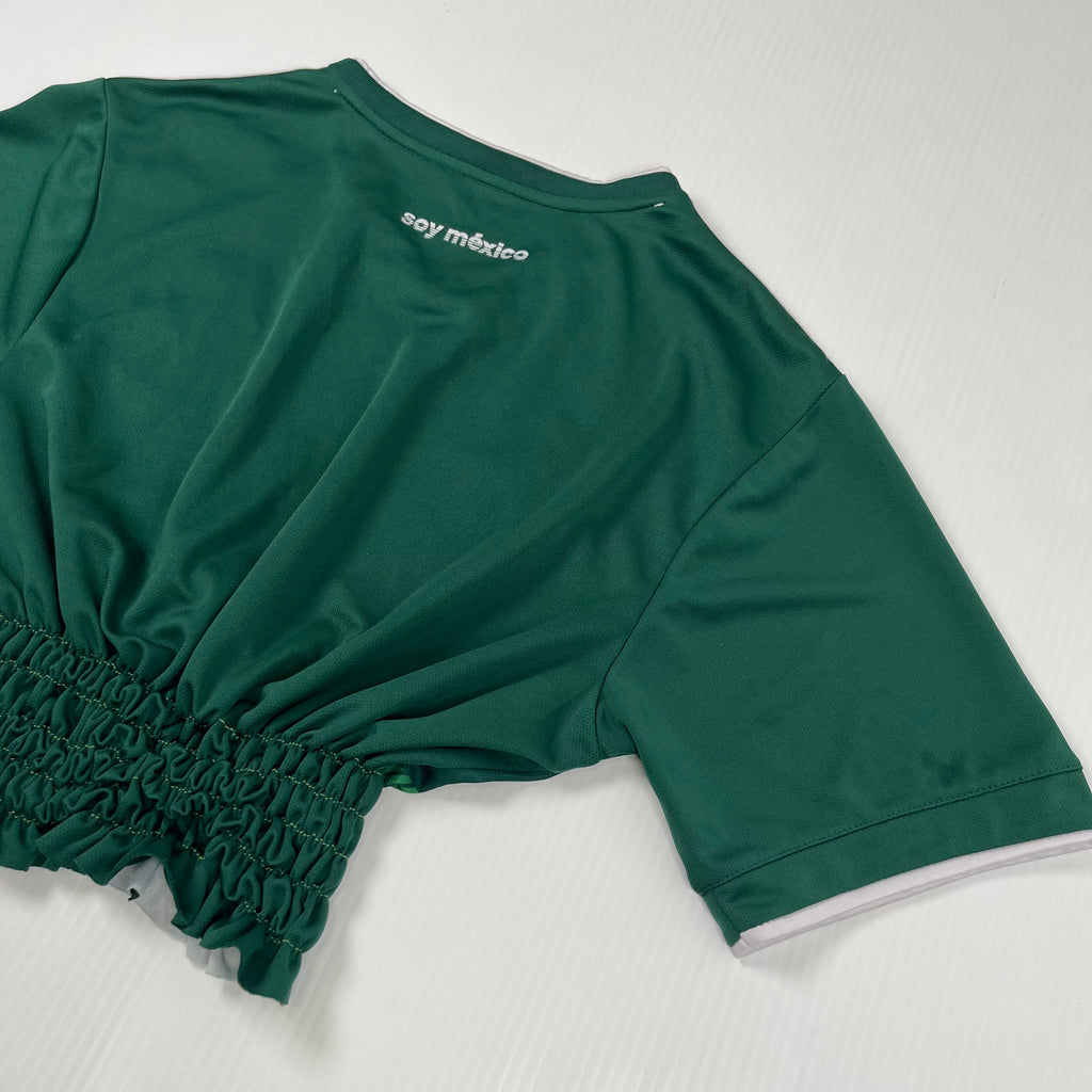Rework Shirred Adidas Mexico Home Jersey Women's L