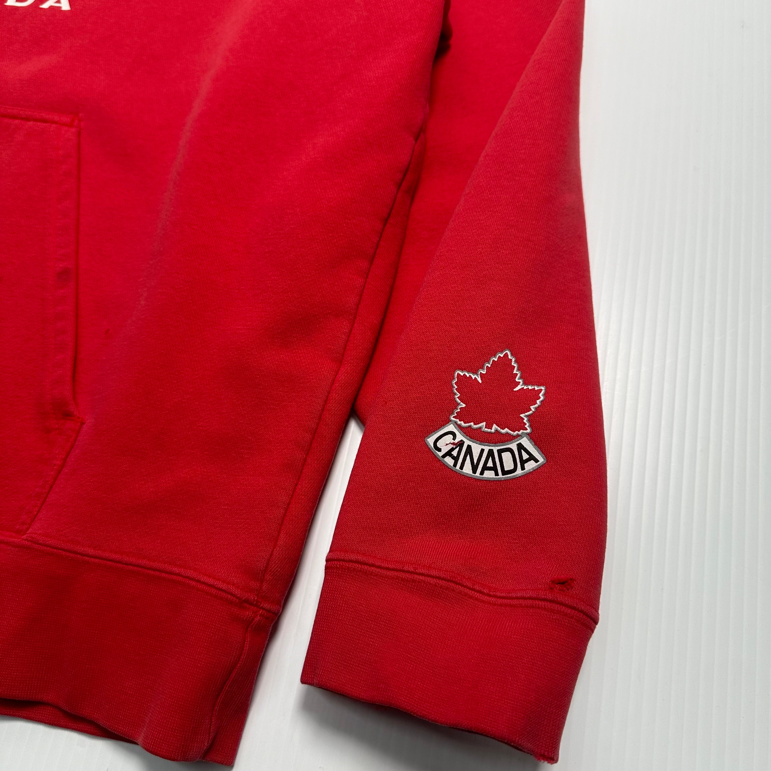 Vintage Nike Canada Hockey Centre Swoosh Hoodie XXL