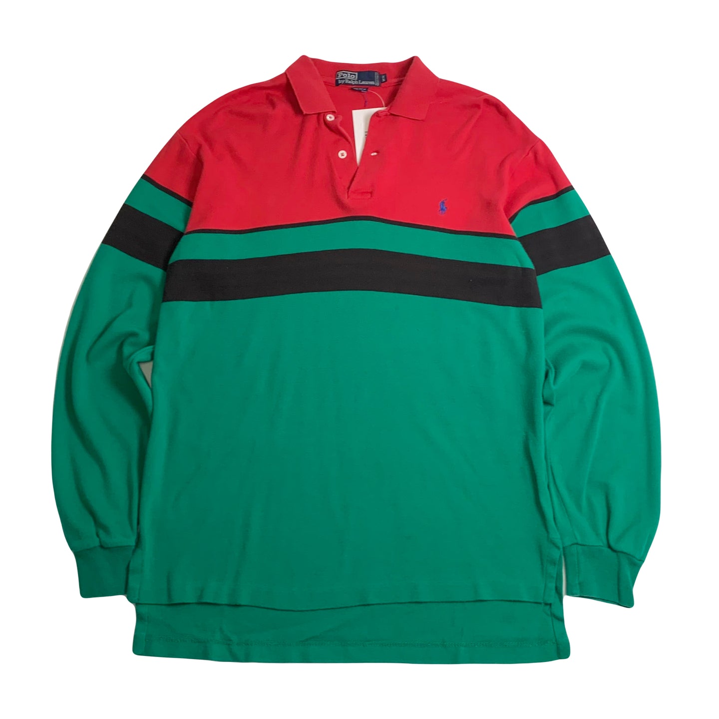 Vintage Polo Ralph Lauren Striped Longsleeve Henley Shirt M