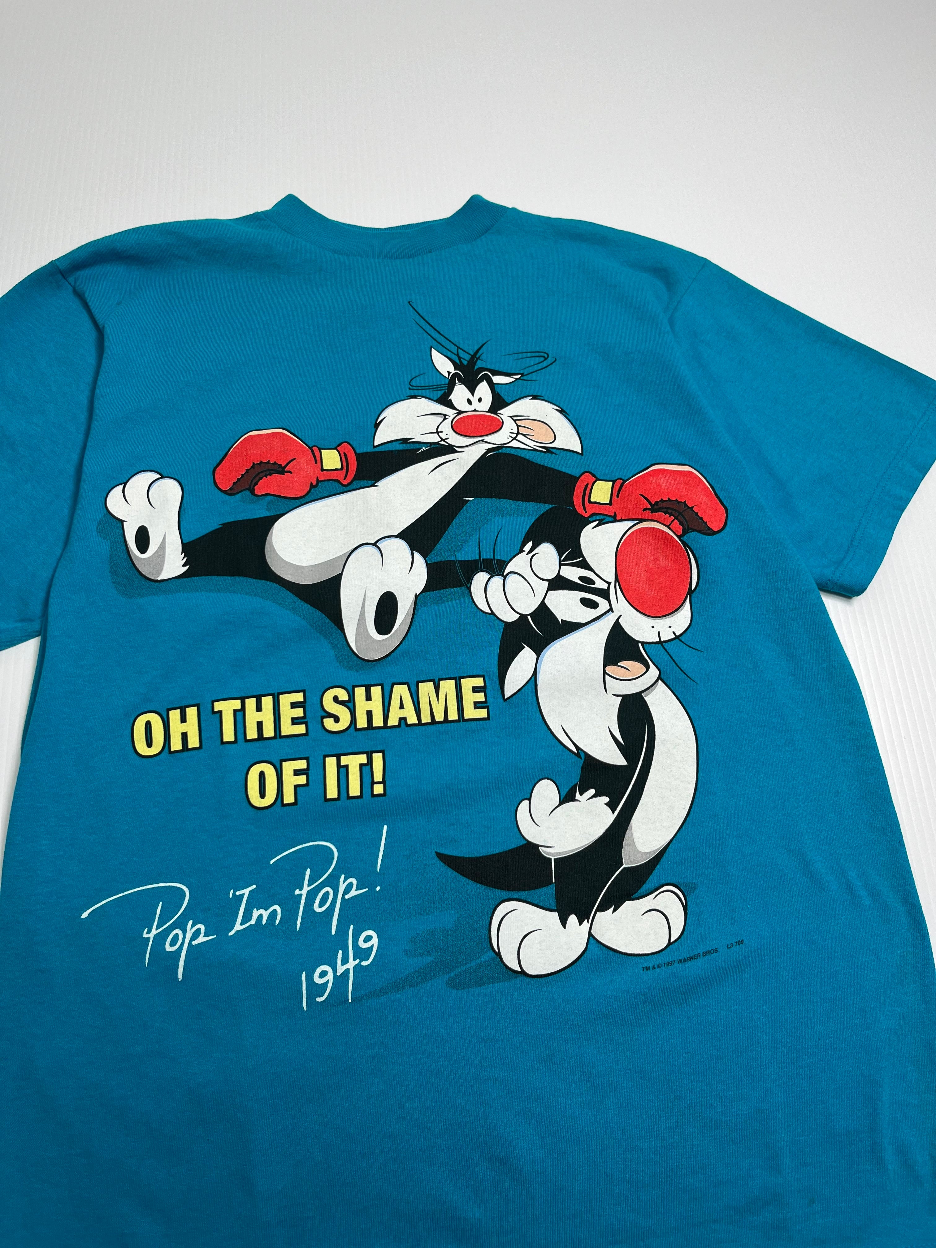 1997 Warner Bros. Sylvester Boxing Tee M