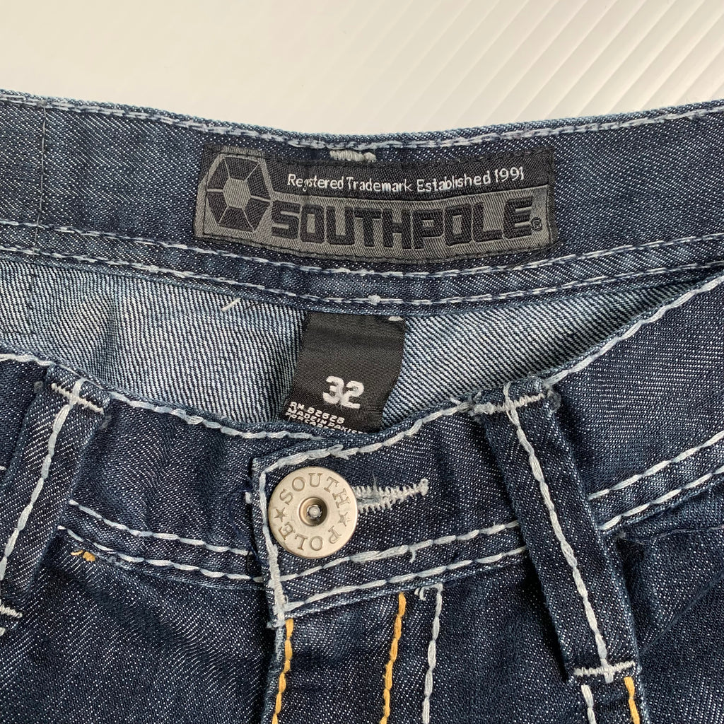 Y2K Southpole Baggy Denim Shorts 32