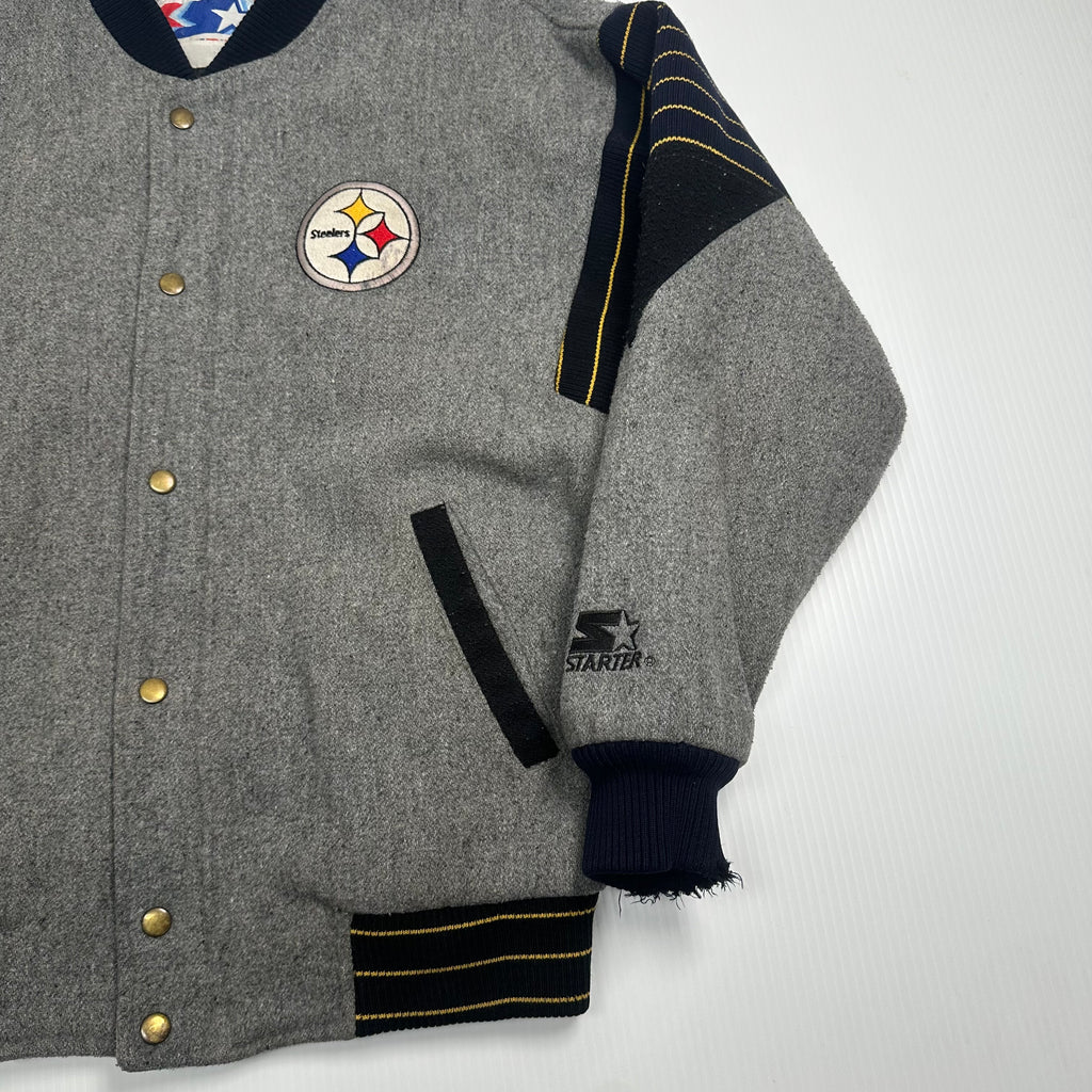 Vintage Starter Pittsburgh Steelers Wool Varsity Jacket M