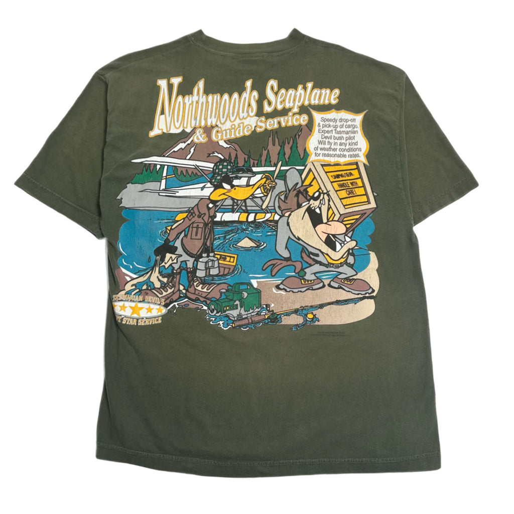 90s Looney Tunes Taz Destination Adventure Tee L