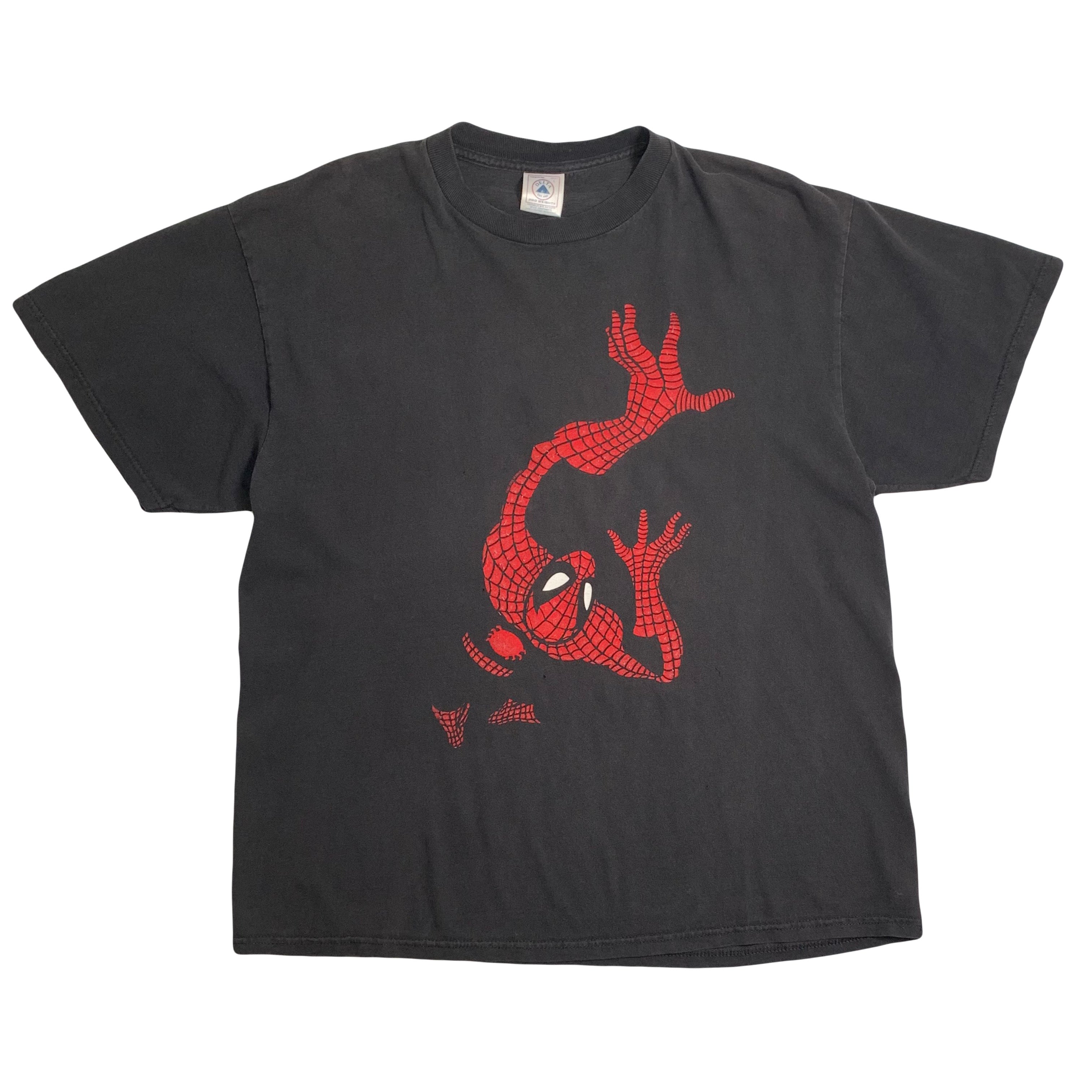 1999 Marvel Spiderman Velvet Graphic Tee L