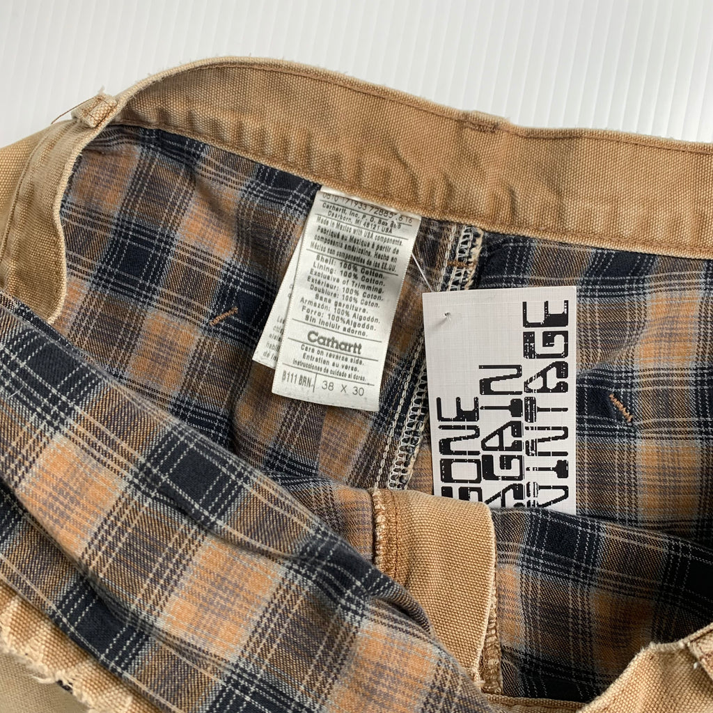 Vintage Carhartt Blanket Lined Faded Carpenter Pants 38