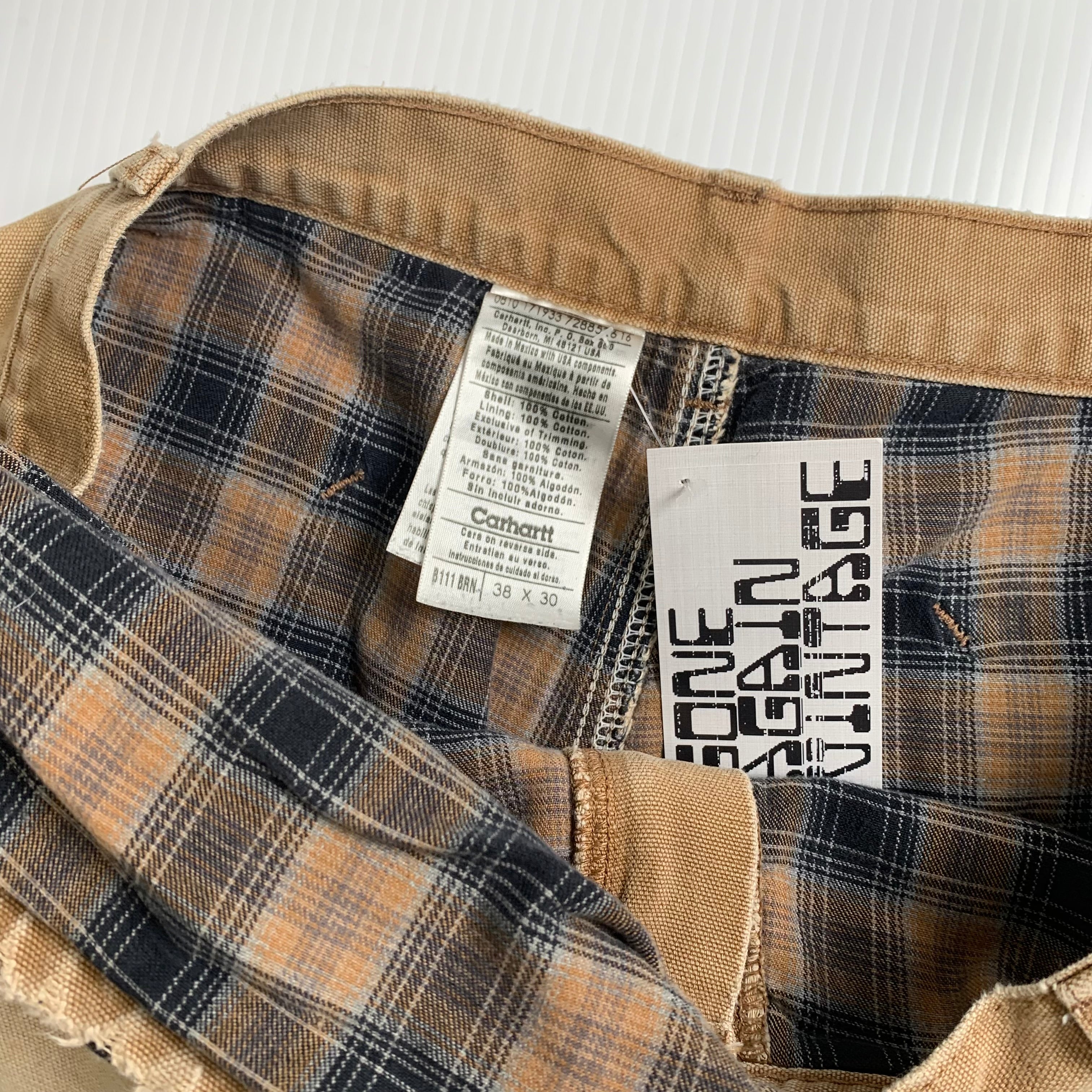 Vintage Carhartt Blanket Lined Faded Carpenter Pants 38