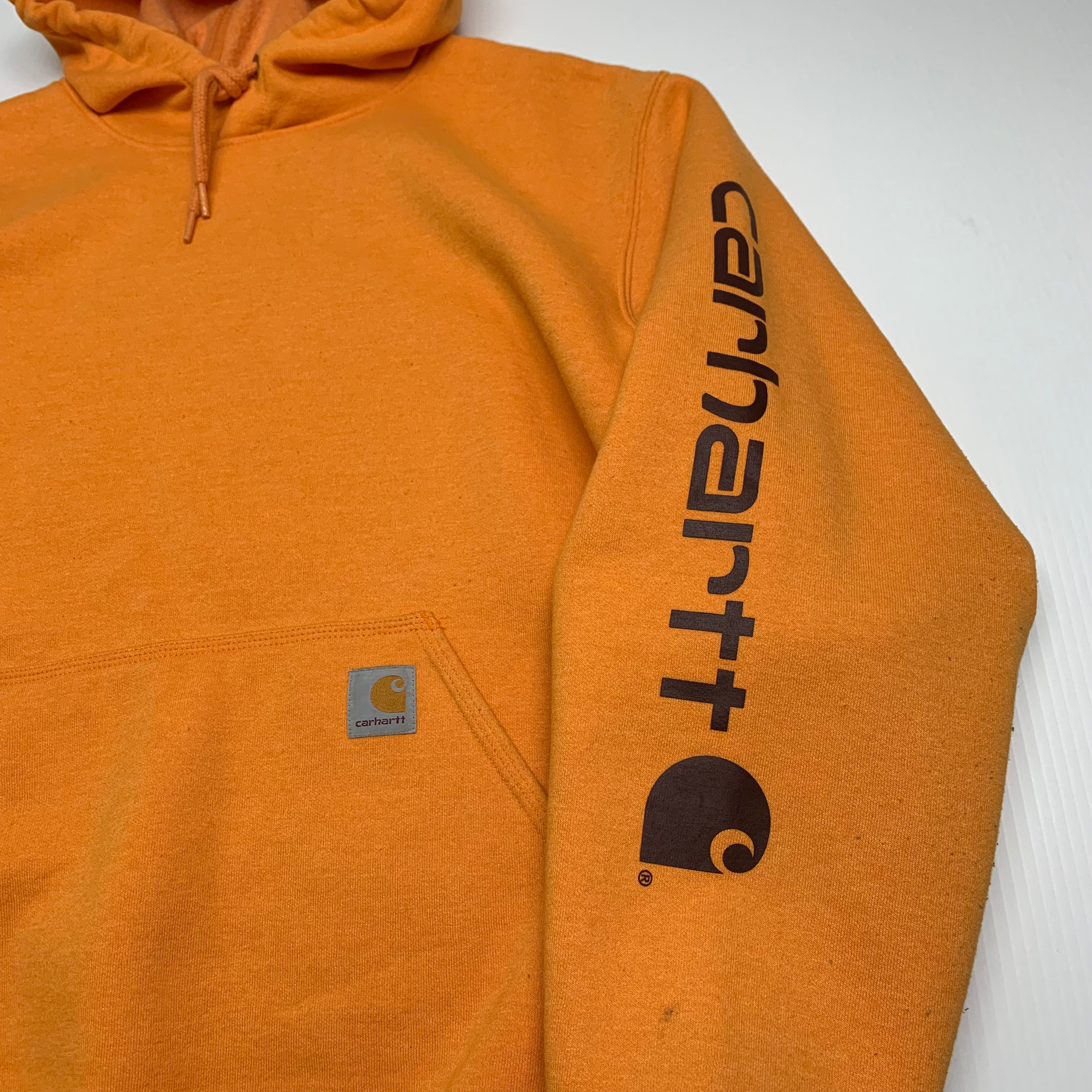 Yellow Carhartt Hoodie L