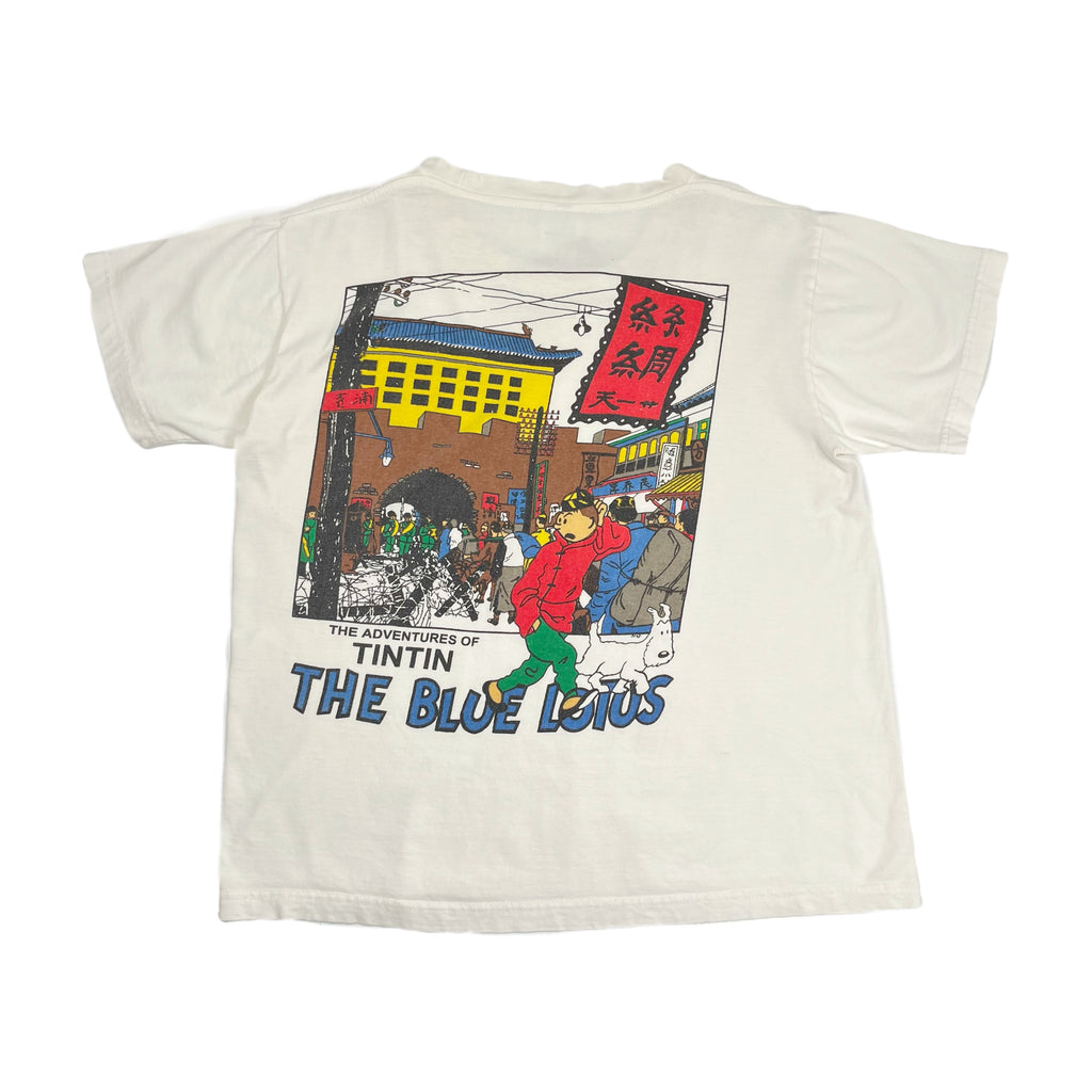 Vintage TinTin The Blue Lotus Graphic Tee S