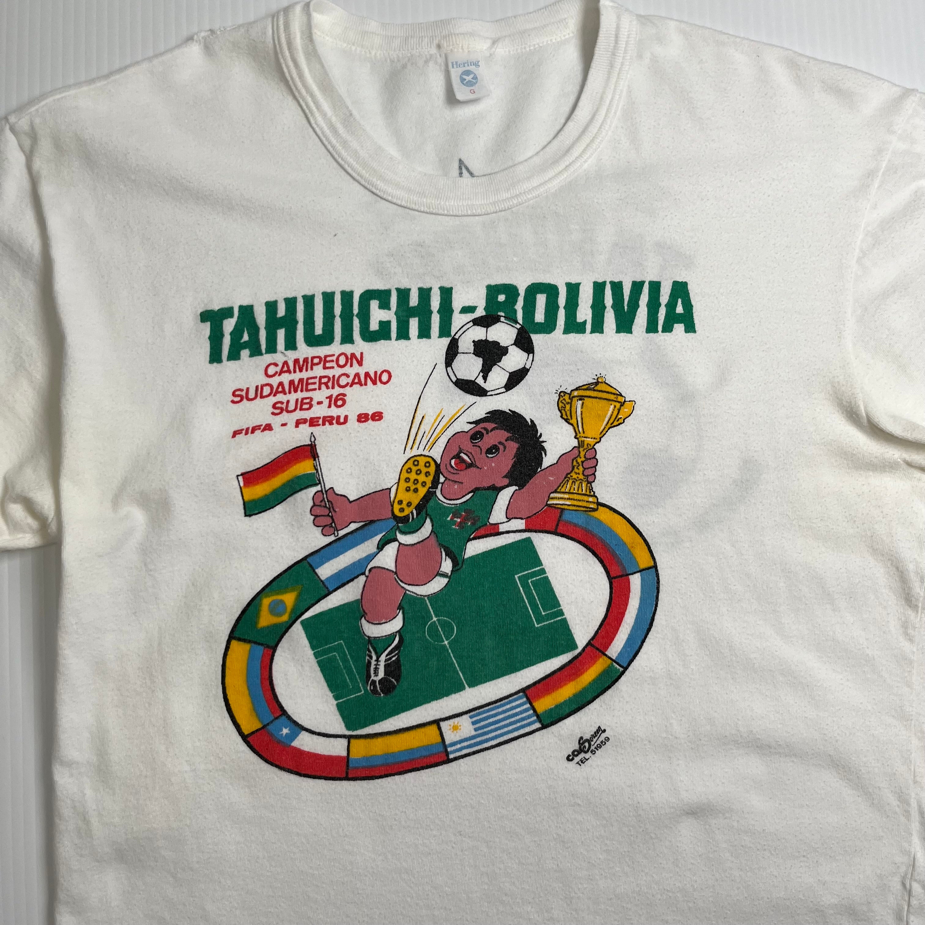 1986 FIFA U16 South America Champions Bolivia Tahuichi Tee XS