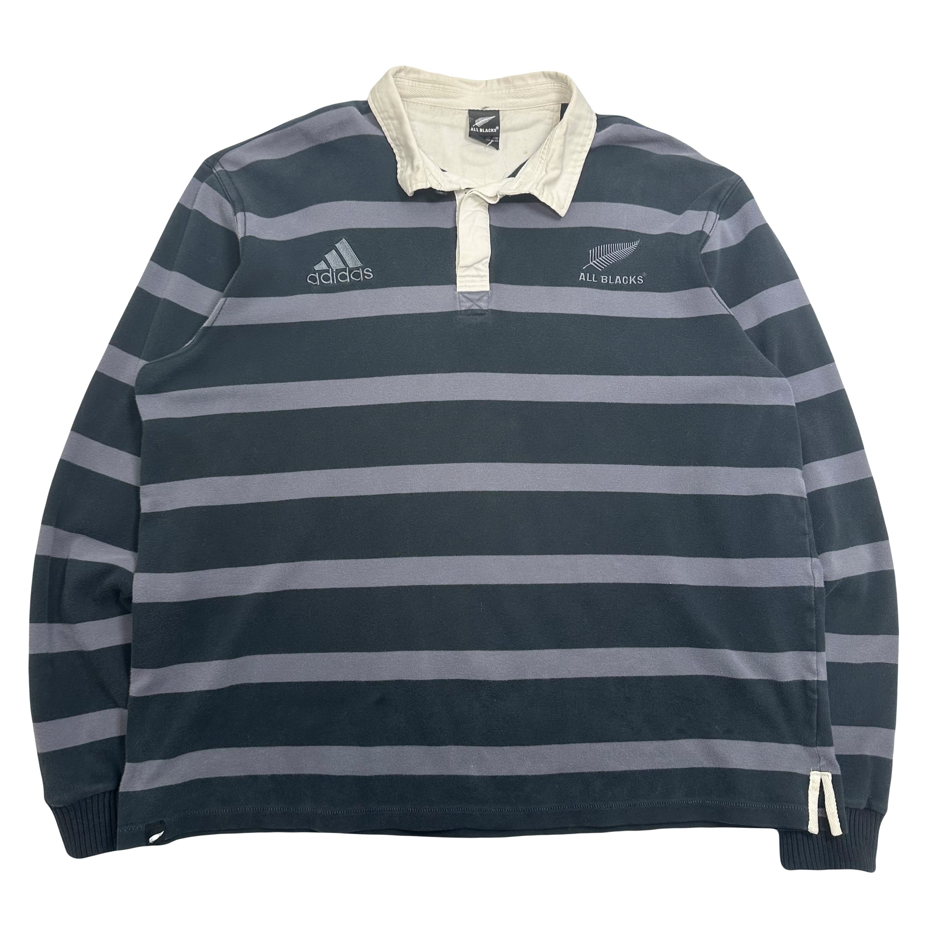 Adidas All Blacks Rugby Stripe Longsleeve 3XL