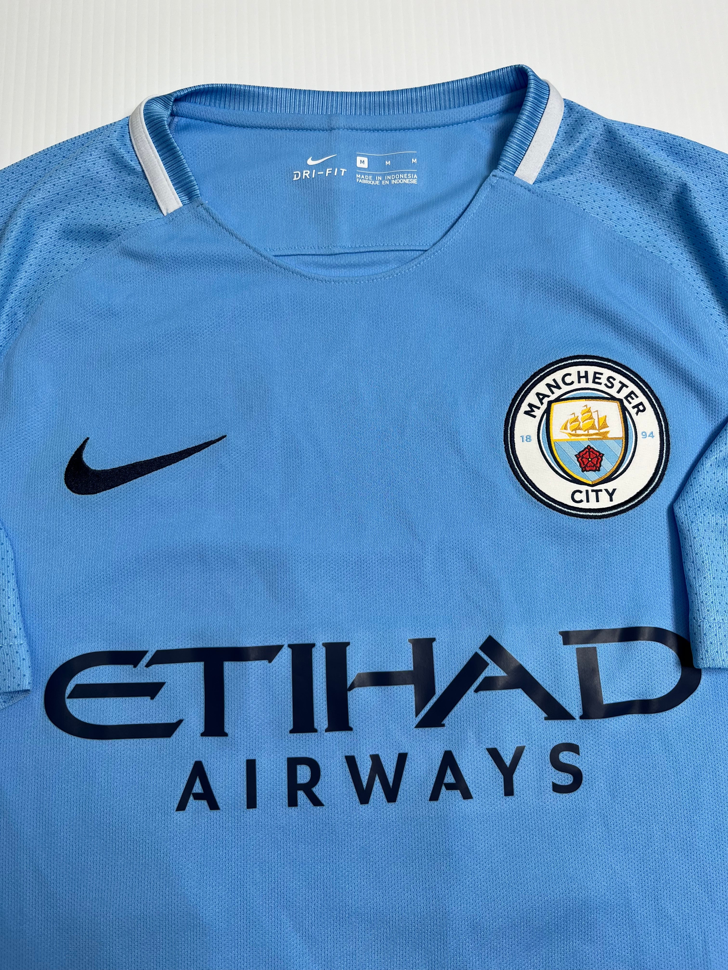 2017-18 Nike Manchester City Sergio Aguero Home Kit M