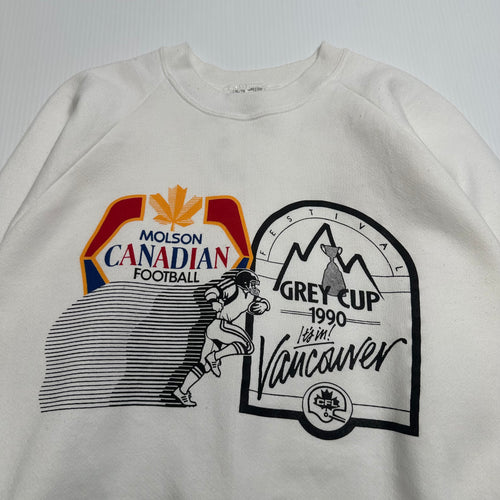 1990 Grey Cup Molson Canadian Football Crewneck XL
