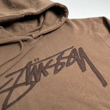 Load image into Gallery viewer, Stussy Patch Spellout Hoodie L
