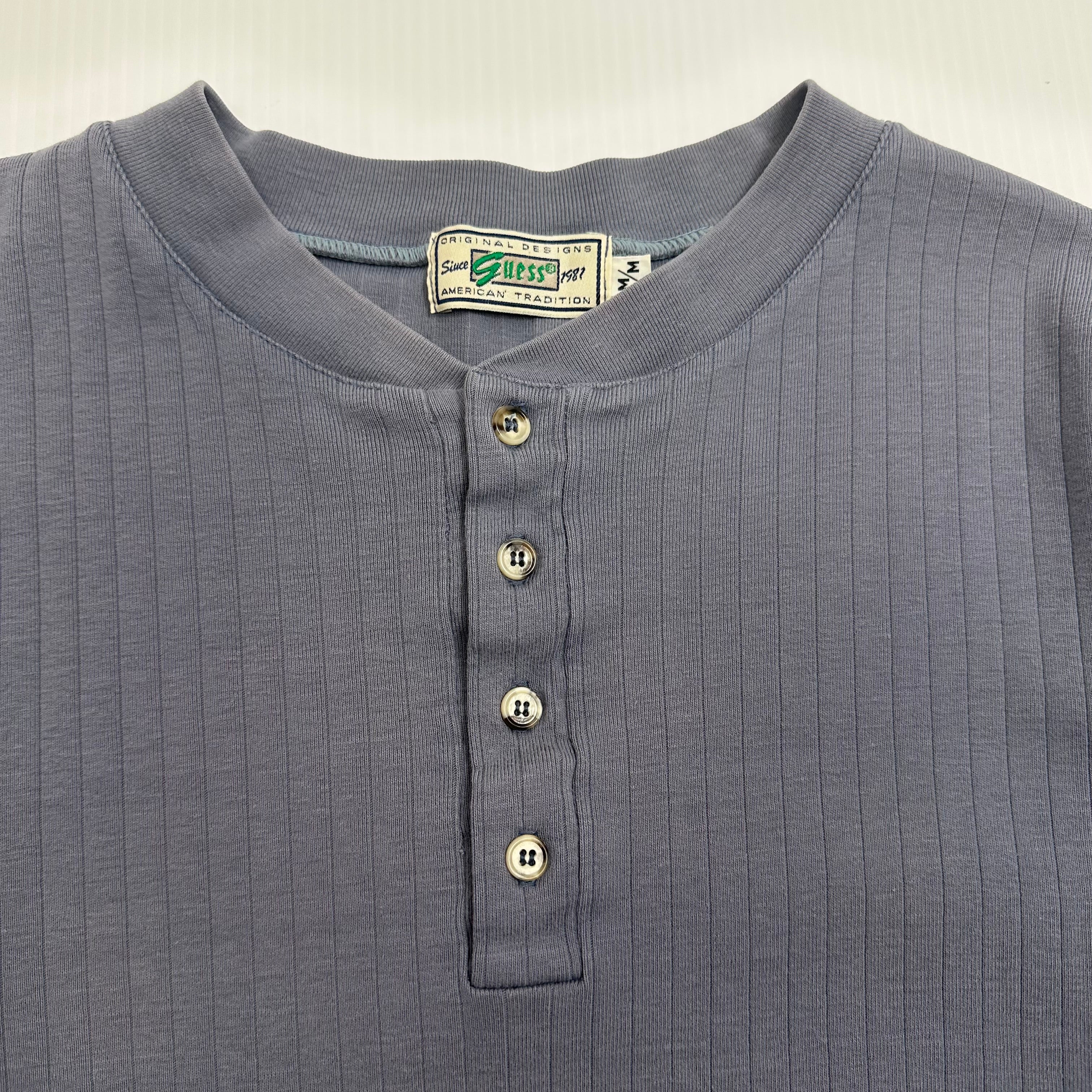 Vintage Guess Jeans Industrial Workwear Henley Shirt M