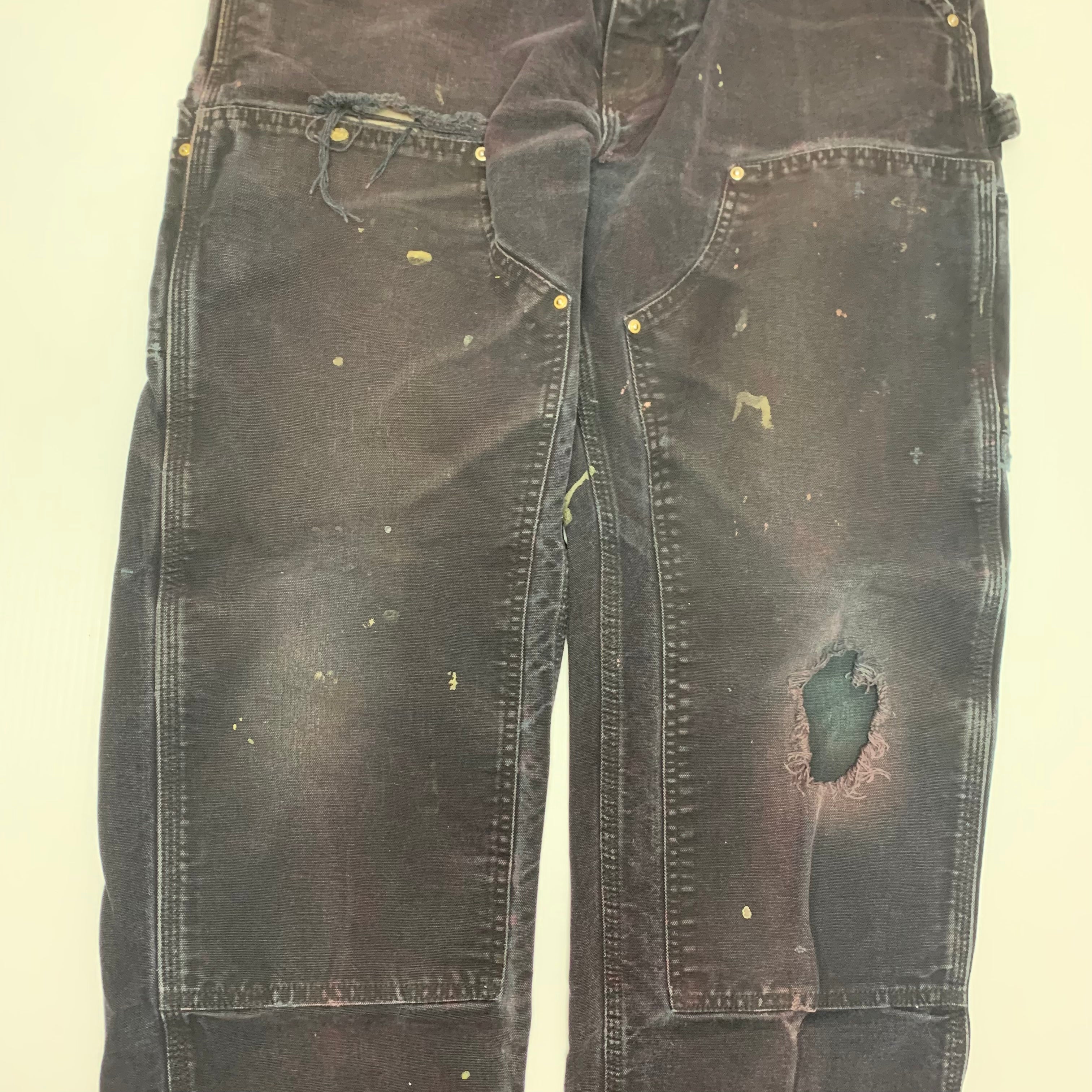 Carhartt Black Double Knee Denim 34x32 1213
