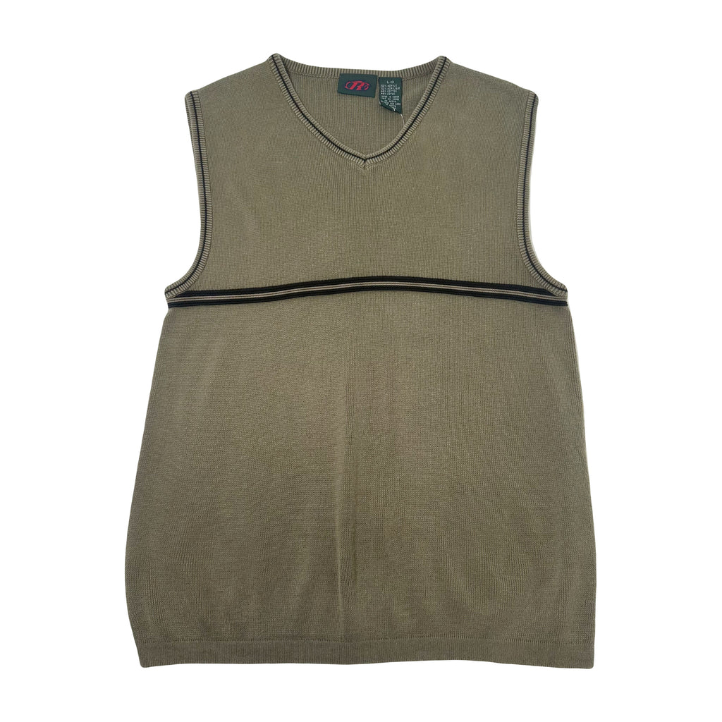 Y2K R2 Stripe Sweater Vest L