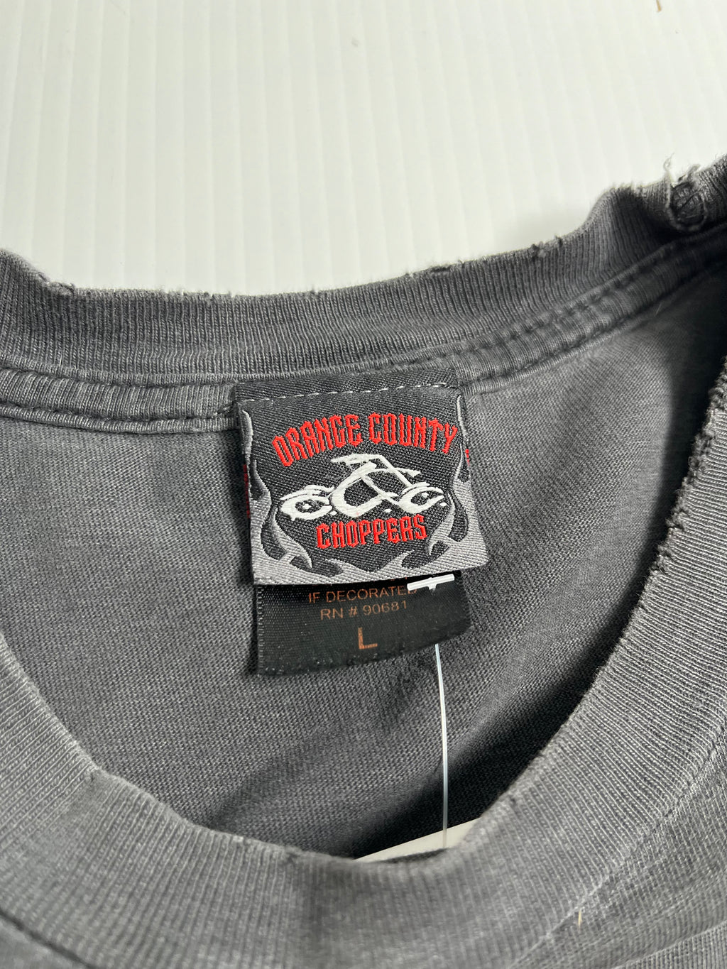 Vintage Orange County Choppers New York Distressed Tee L