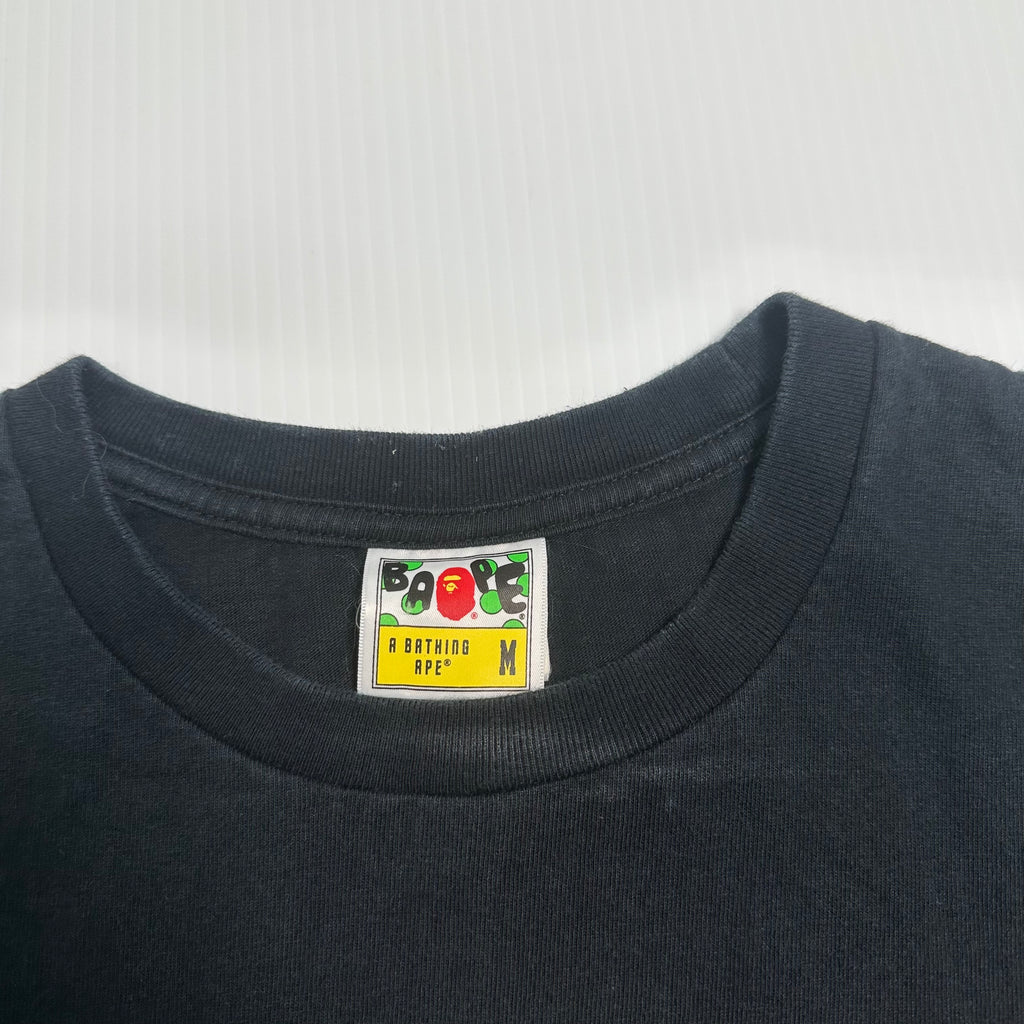 A Bathing Ape Camo Head Bapesta Tee M