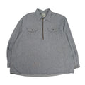 Vintage Key Hickory Striped 1/2 Zip Work Shirt XL