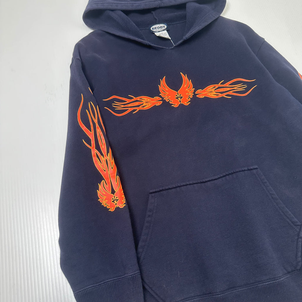 Y2K Brody Flames Hoodie L