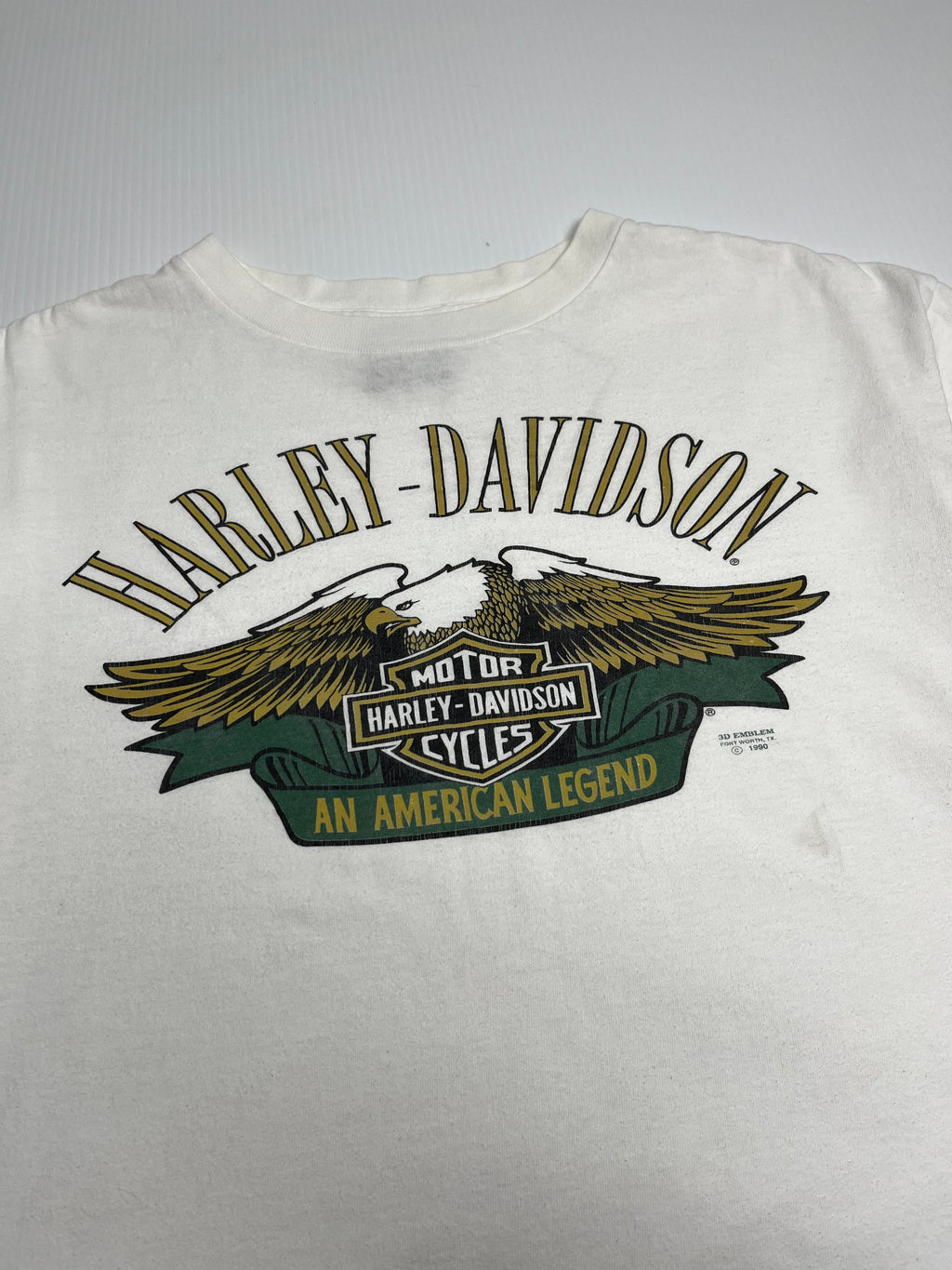 1990 Harley Davidson 3D Emblem American Legend Tee XL