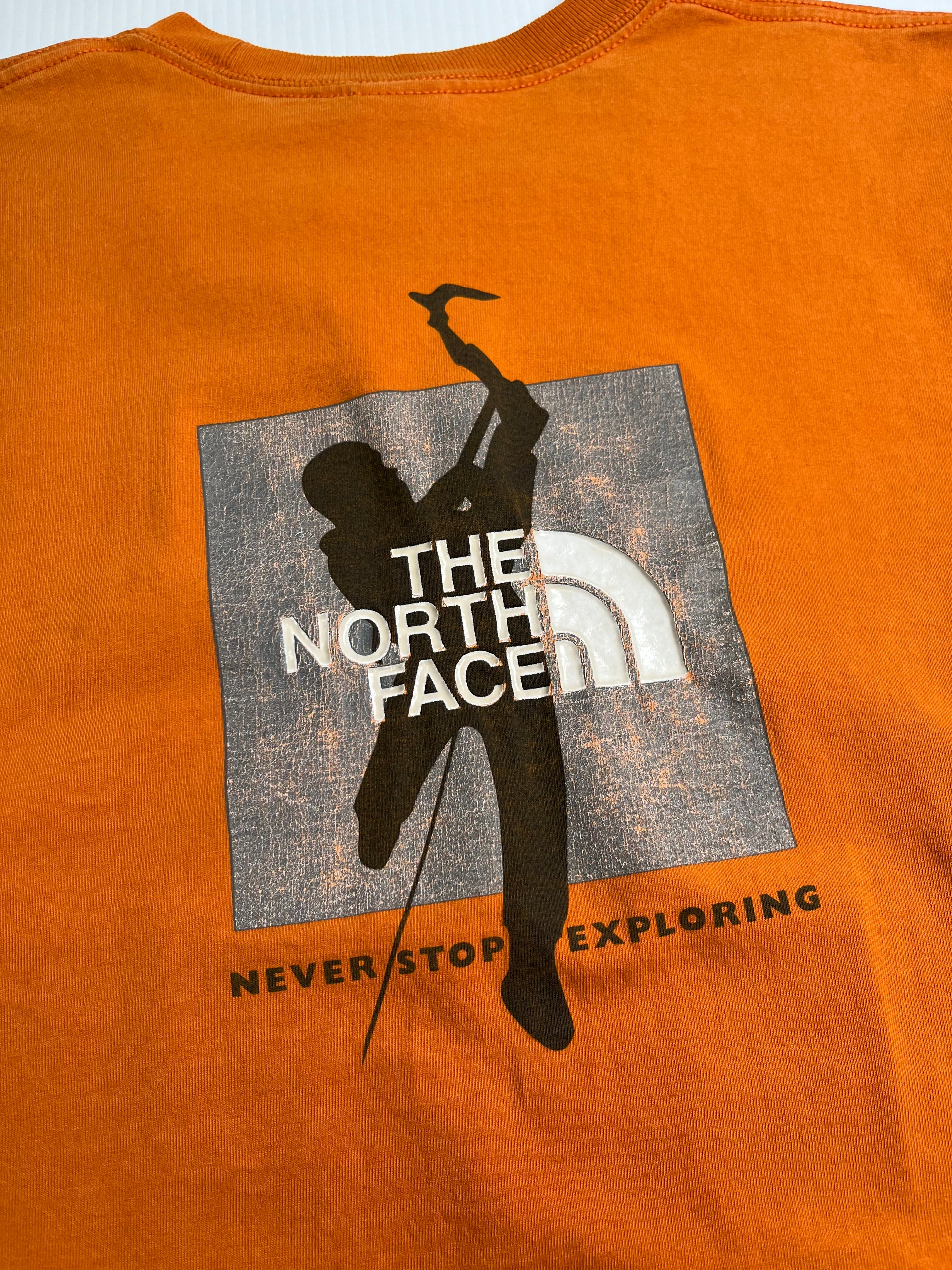Vintage The North Face Never Stop Exploring Graphic Longsleeve L