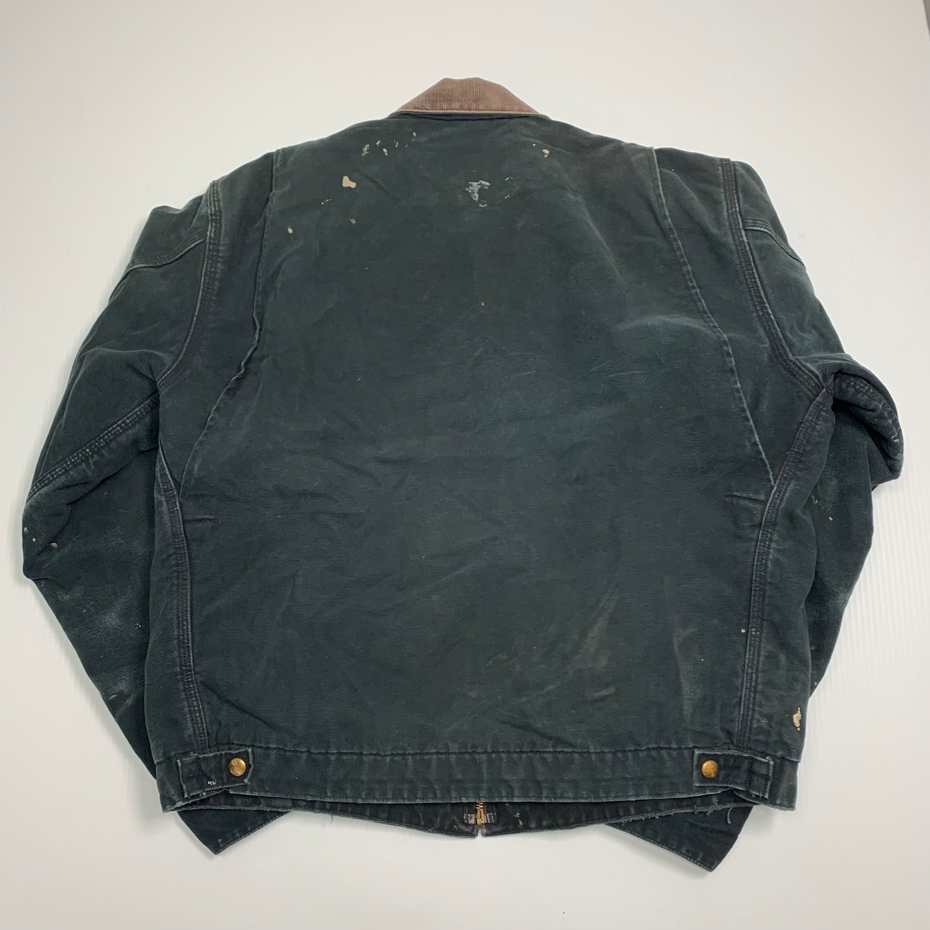 Carhartt J01 Distressed Black Detroit Jacket XL
