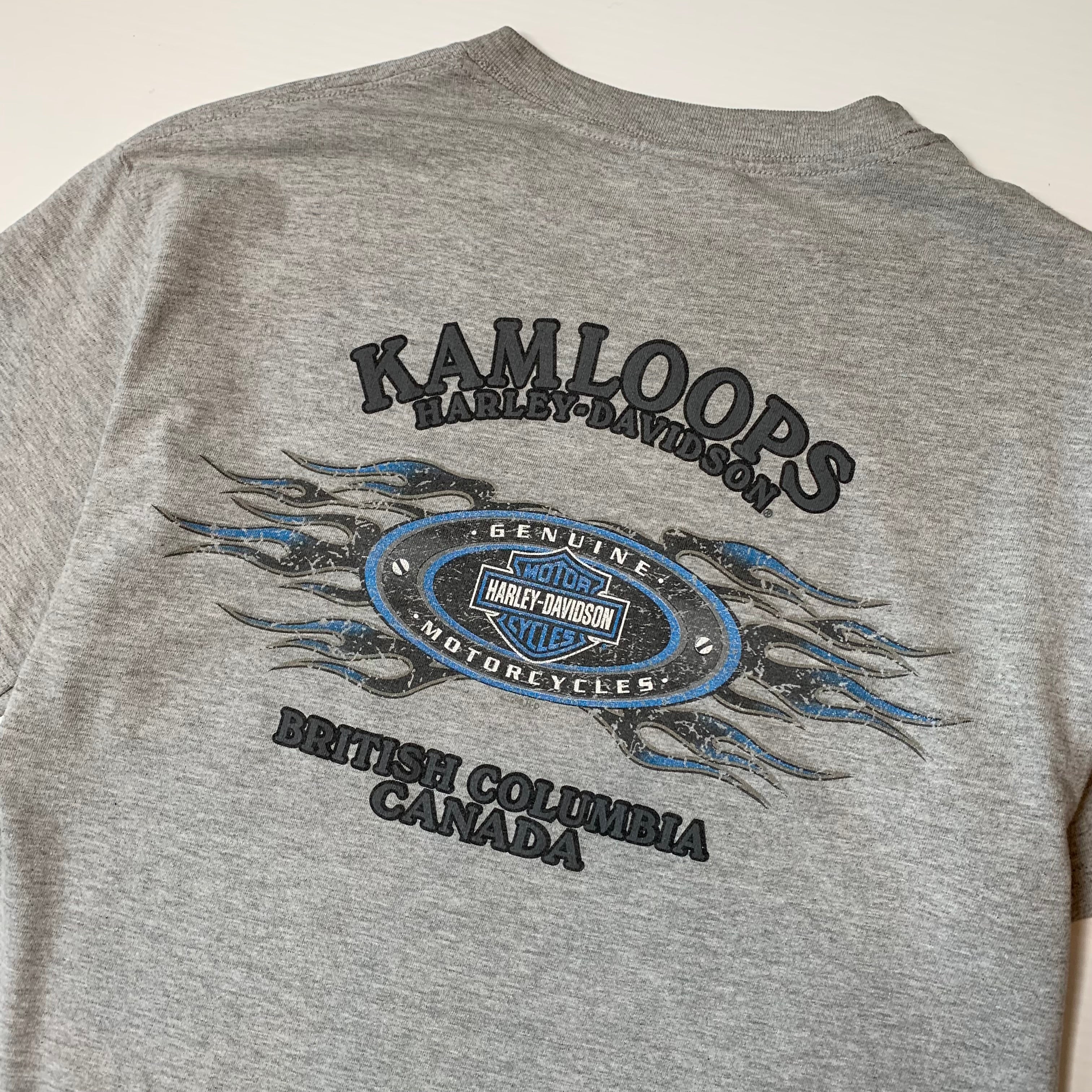 Harley Davidson Kamloops Skull Pocket Tee M