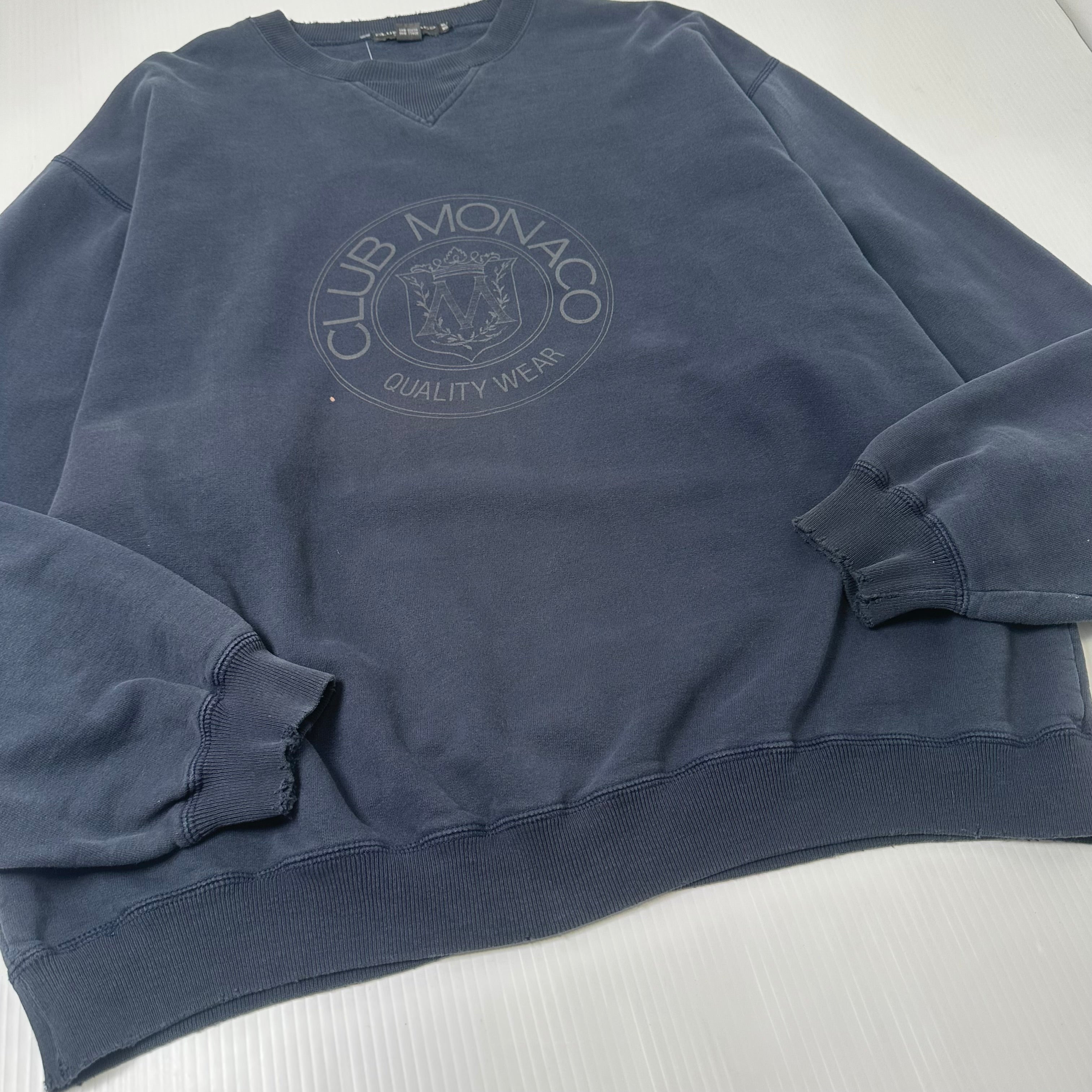 Vintage Club Monaco Crest Logo Crewneck XL