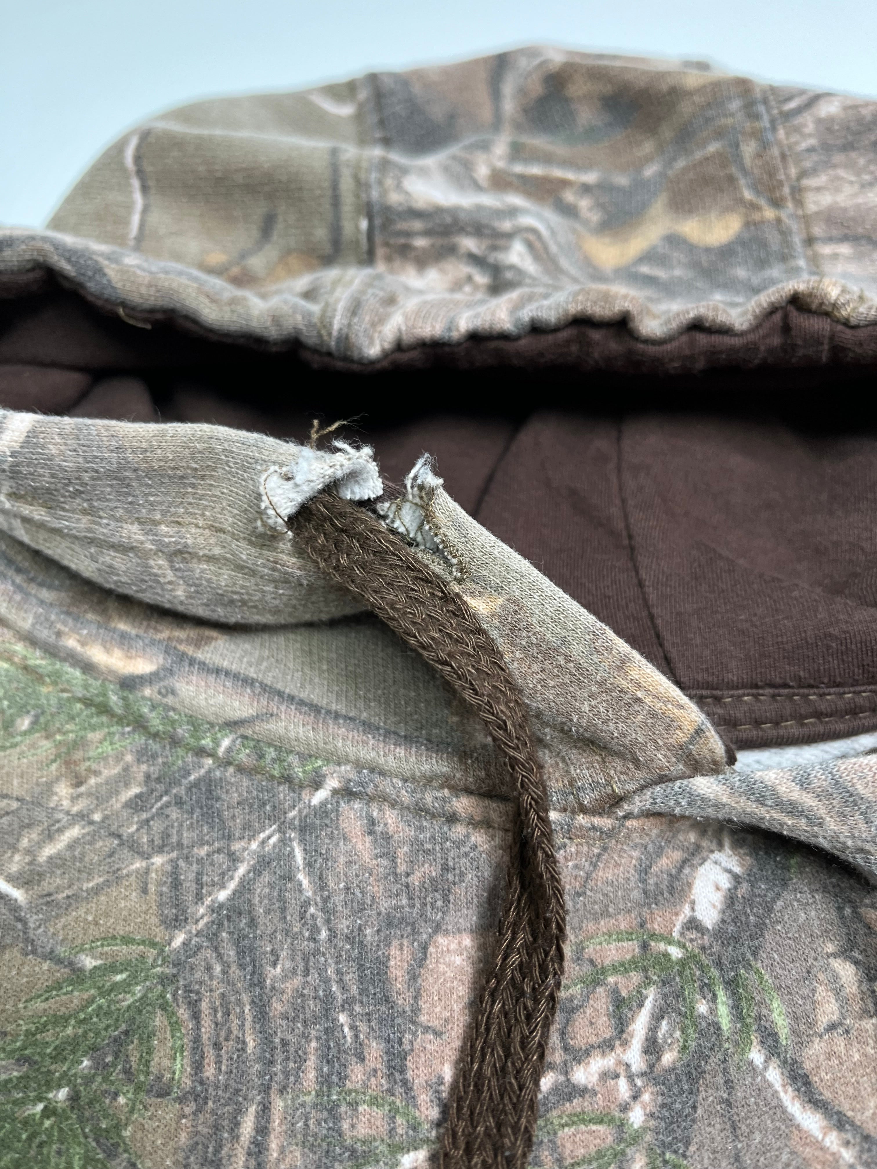 Realtree Logo Camouflage Faded Hoodie M