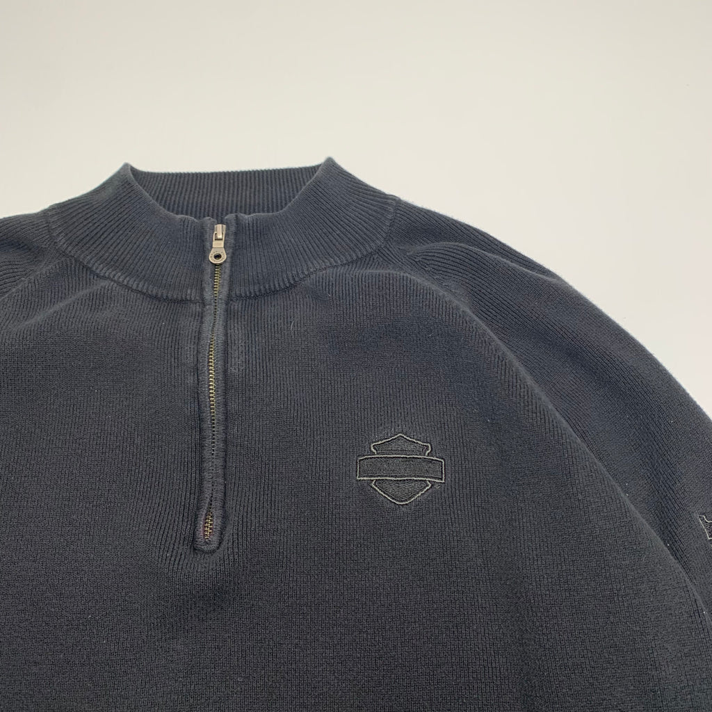 Harley Davidson Thermal 1/4 Zip Sweater XXL