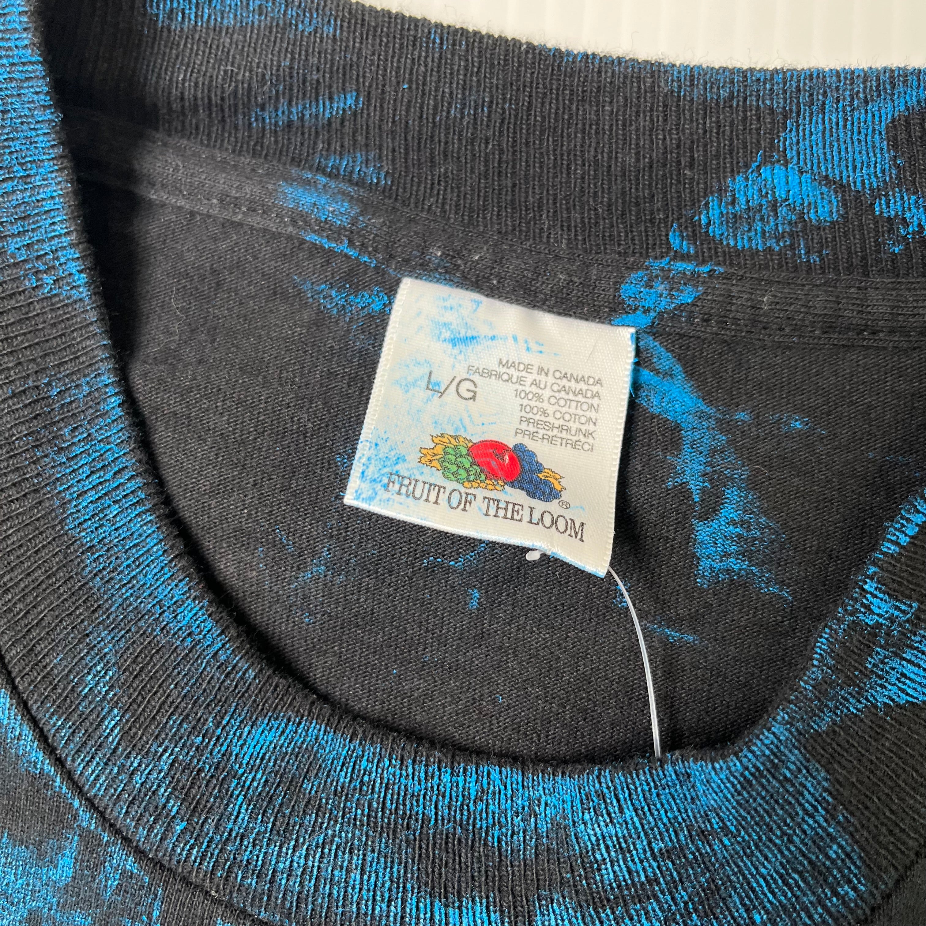 Vintage Wolf Graphic AOP Tee L