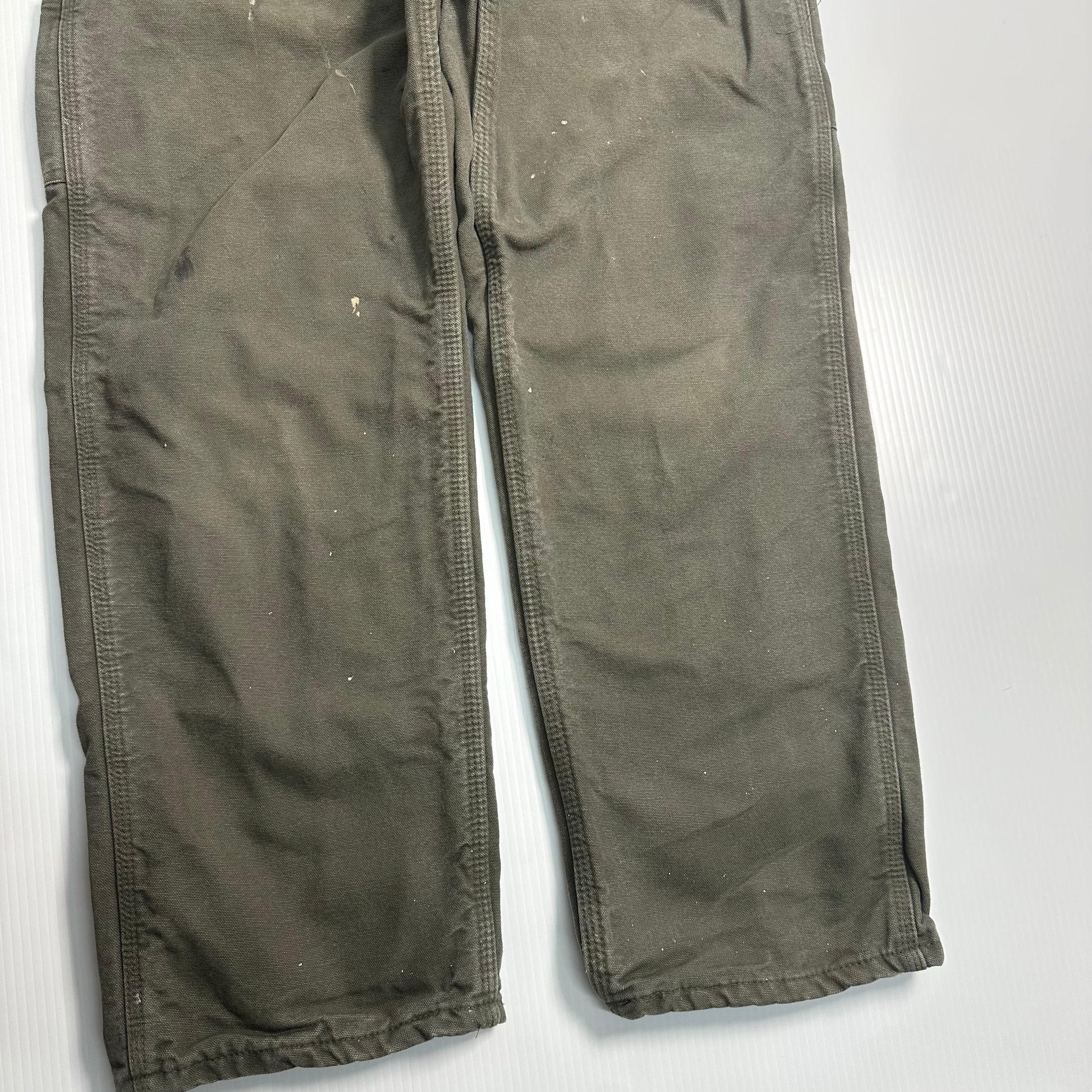 Vintage Carhartt Blanket Lined Carpenter Denim 34