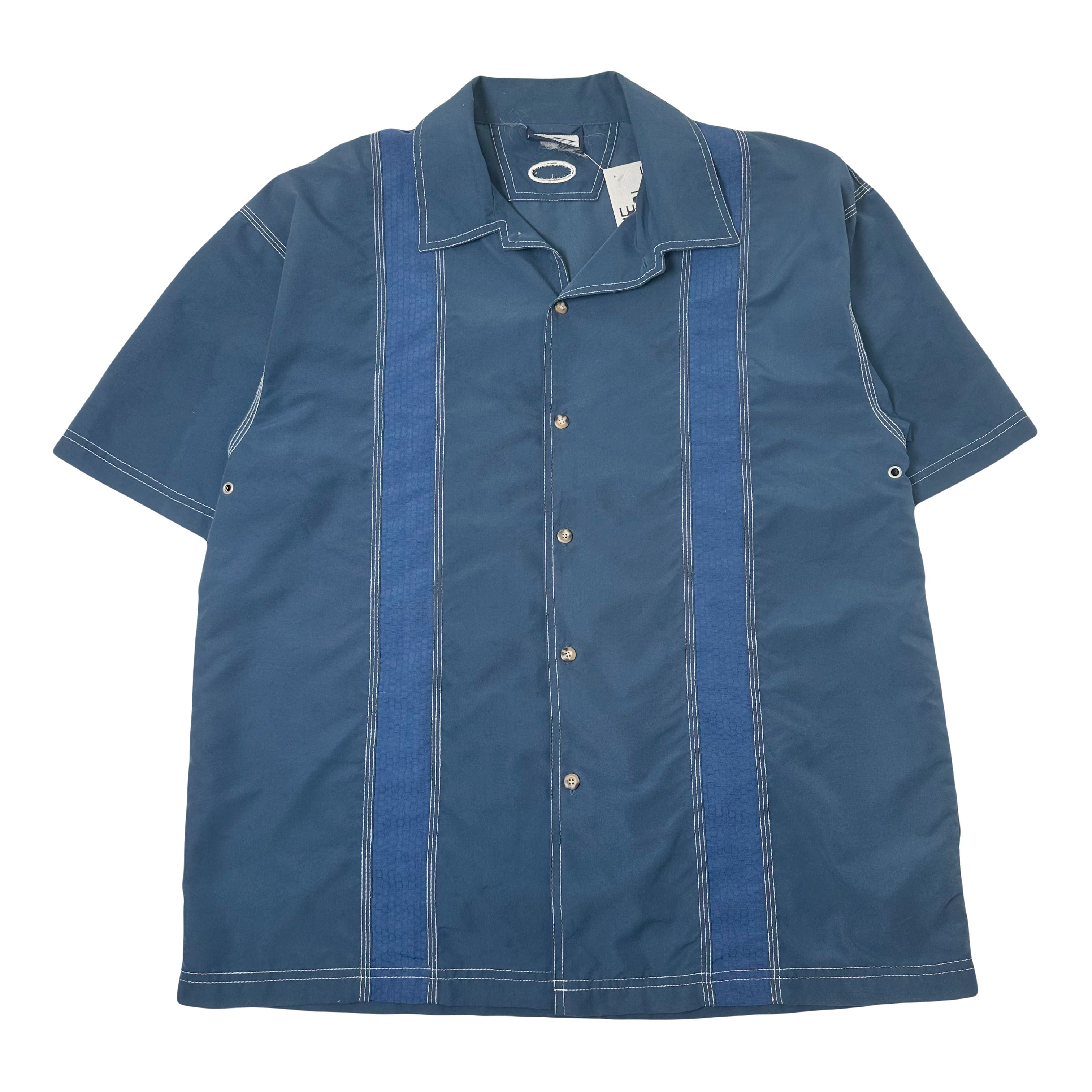 Vintage Umbro Striped Button Up Short Sleeve XL