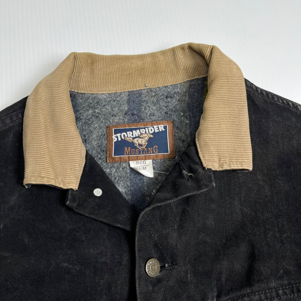 Vintage Stormrider Mustang Blanket Lined Denim Jacket M