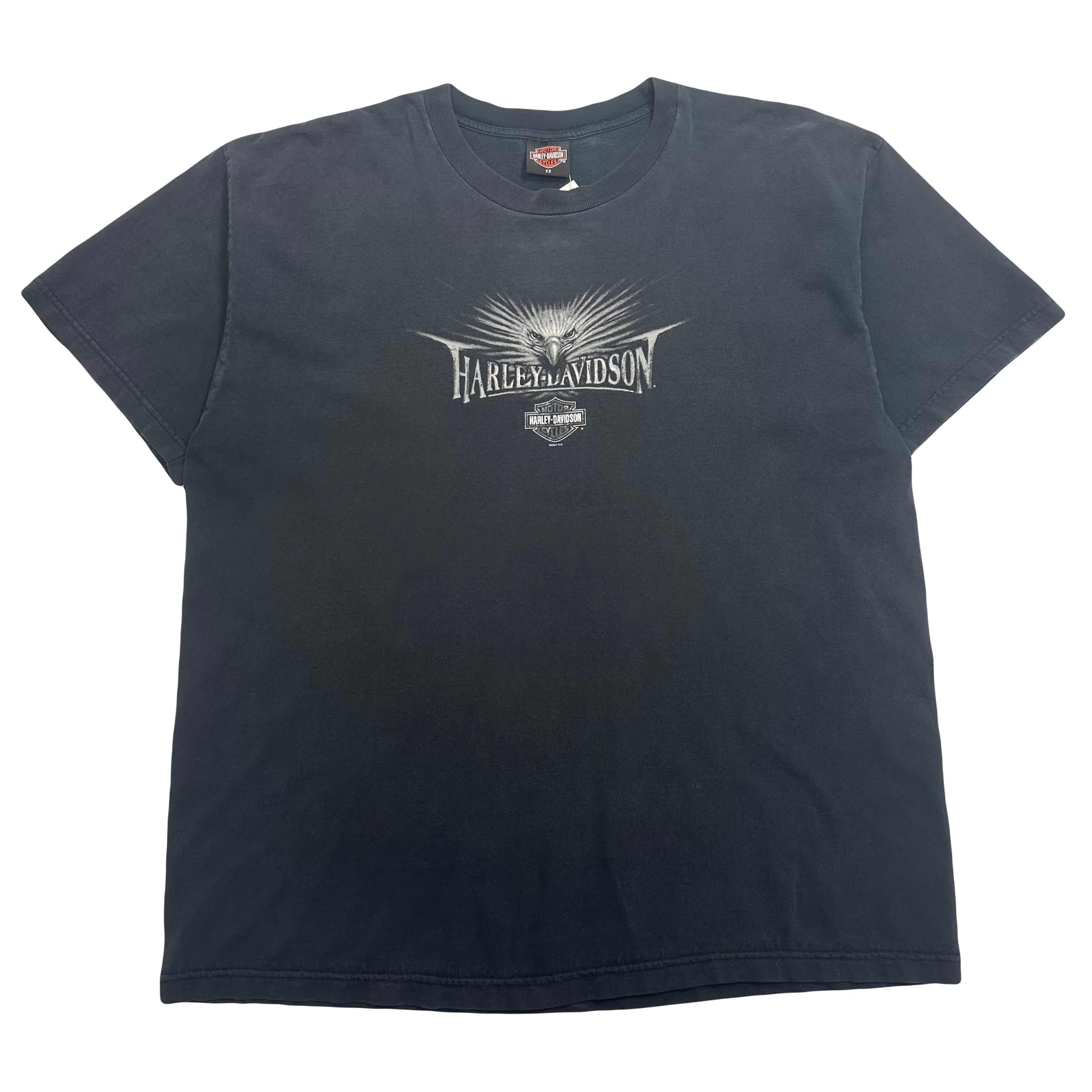 2004 Harley Davidson Medicine Hat Eagle Tee XXL
