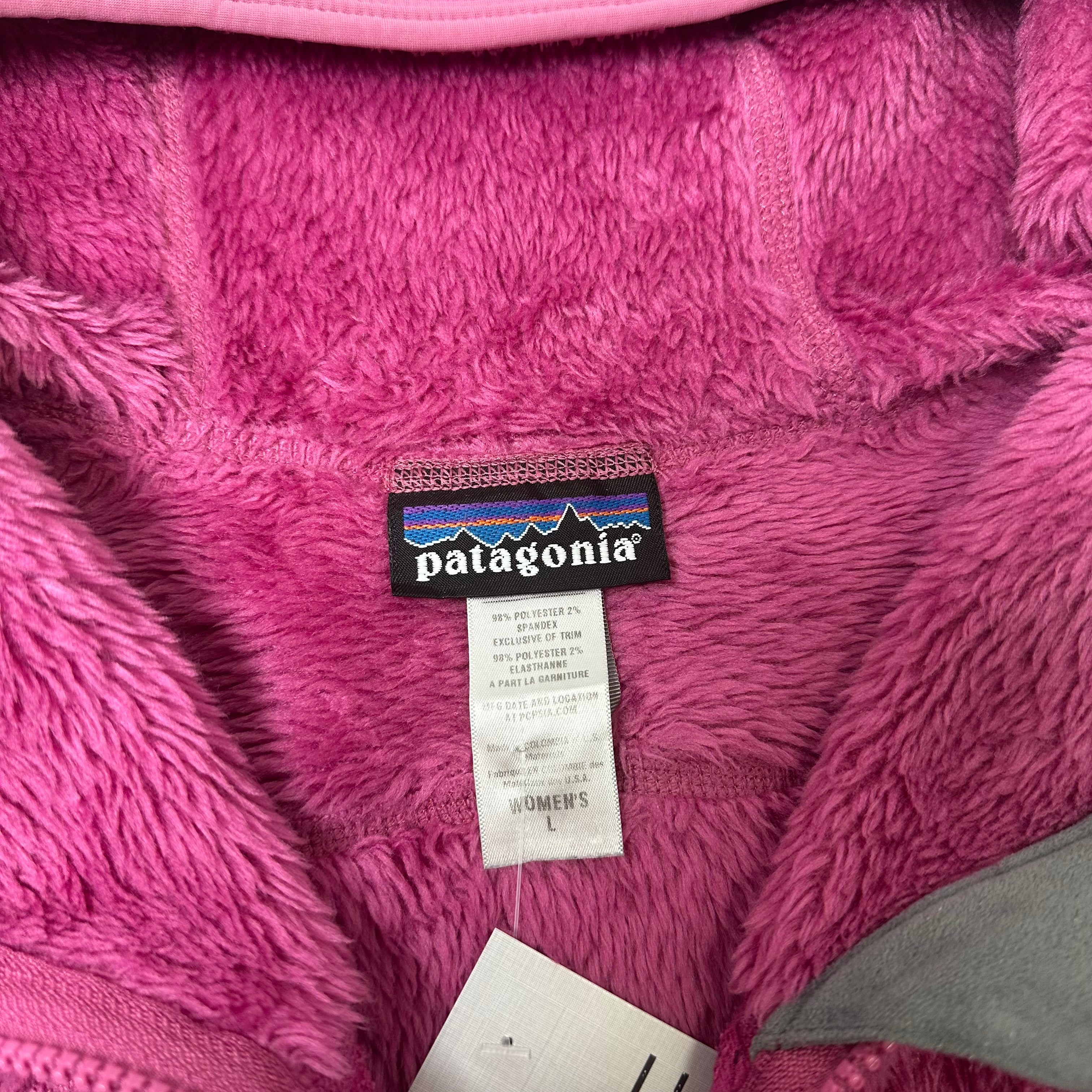 Patagonia Fuzzy Fleece Full Zip Light Jacket Women's L