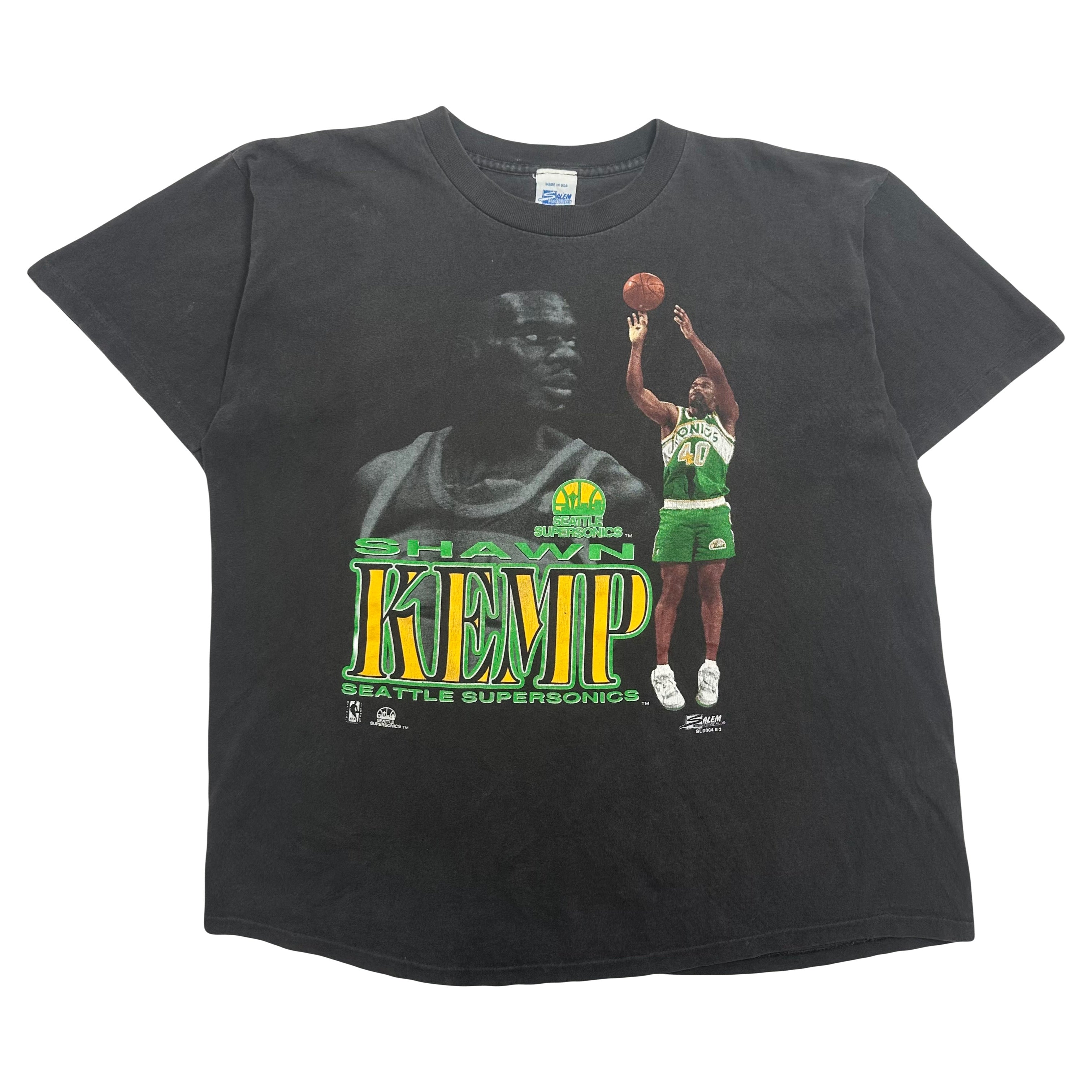 90s Salem Sportswear Seattle Sonics Shawn Kemp Tee L