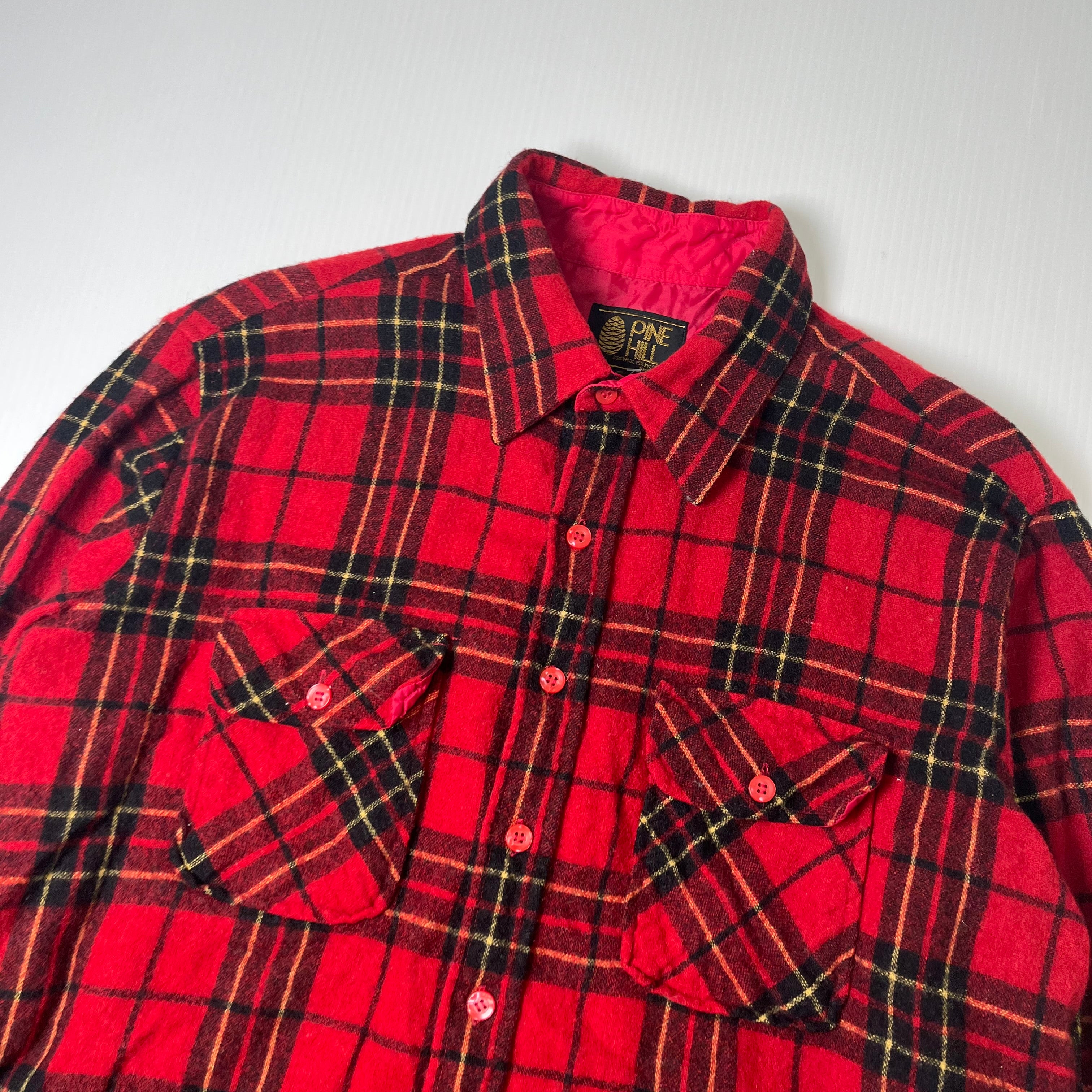 Vintage Pine Hill Plaid Button Up Shirt XL