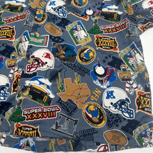 Load image into Gallery viewer, 2003 NFL Super Bowl AOP Short Sleeve Button Up Shirt XXL
