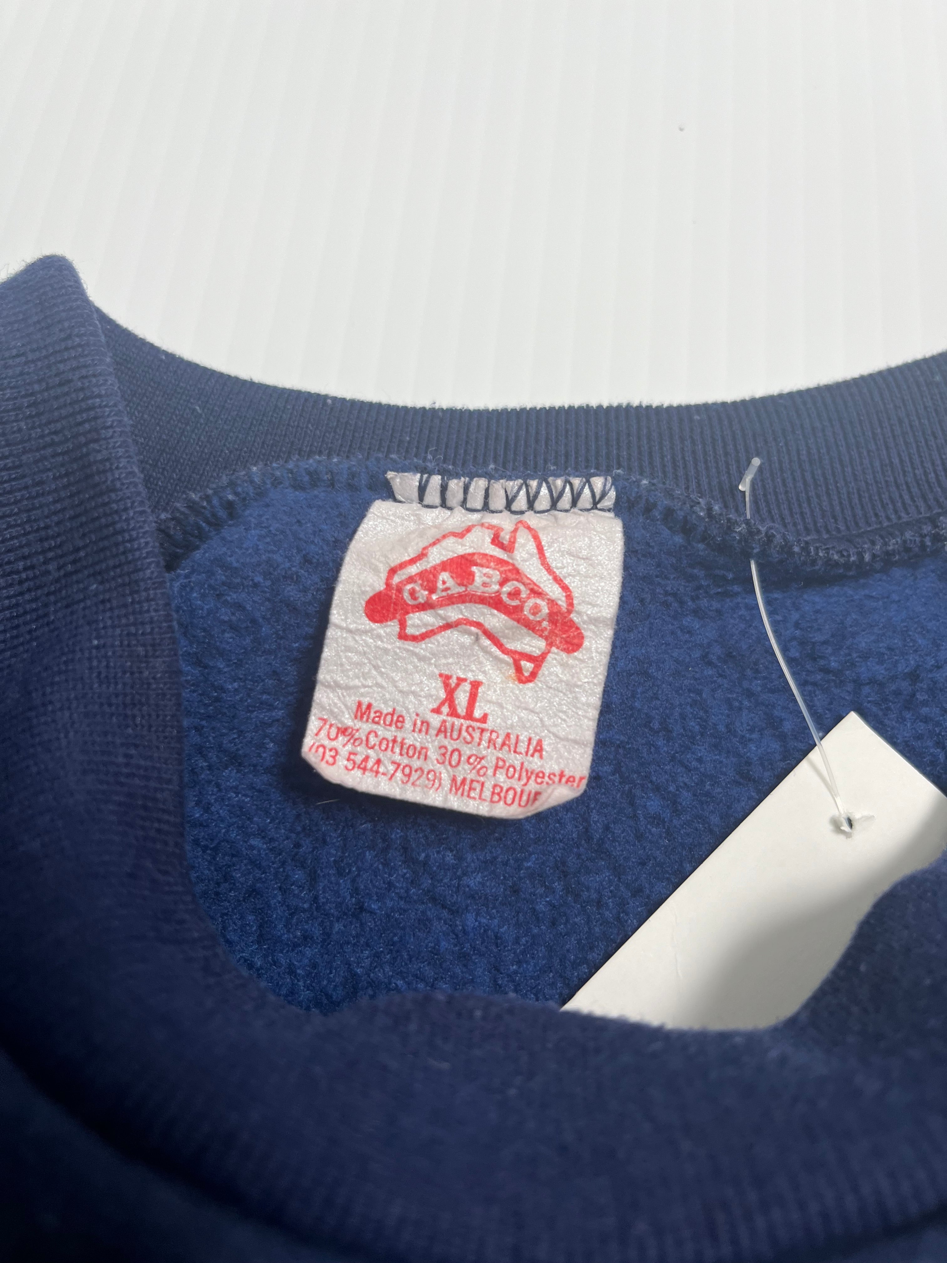Vintage World Travel Federation Flags Crewneck XL