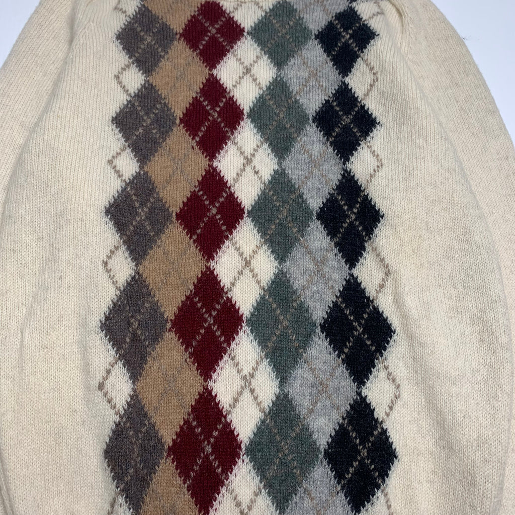 Argyle Hunters Glen Knit Sweater L