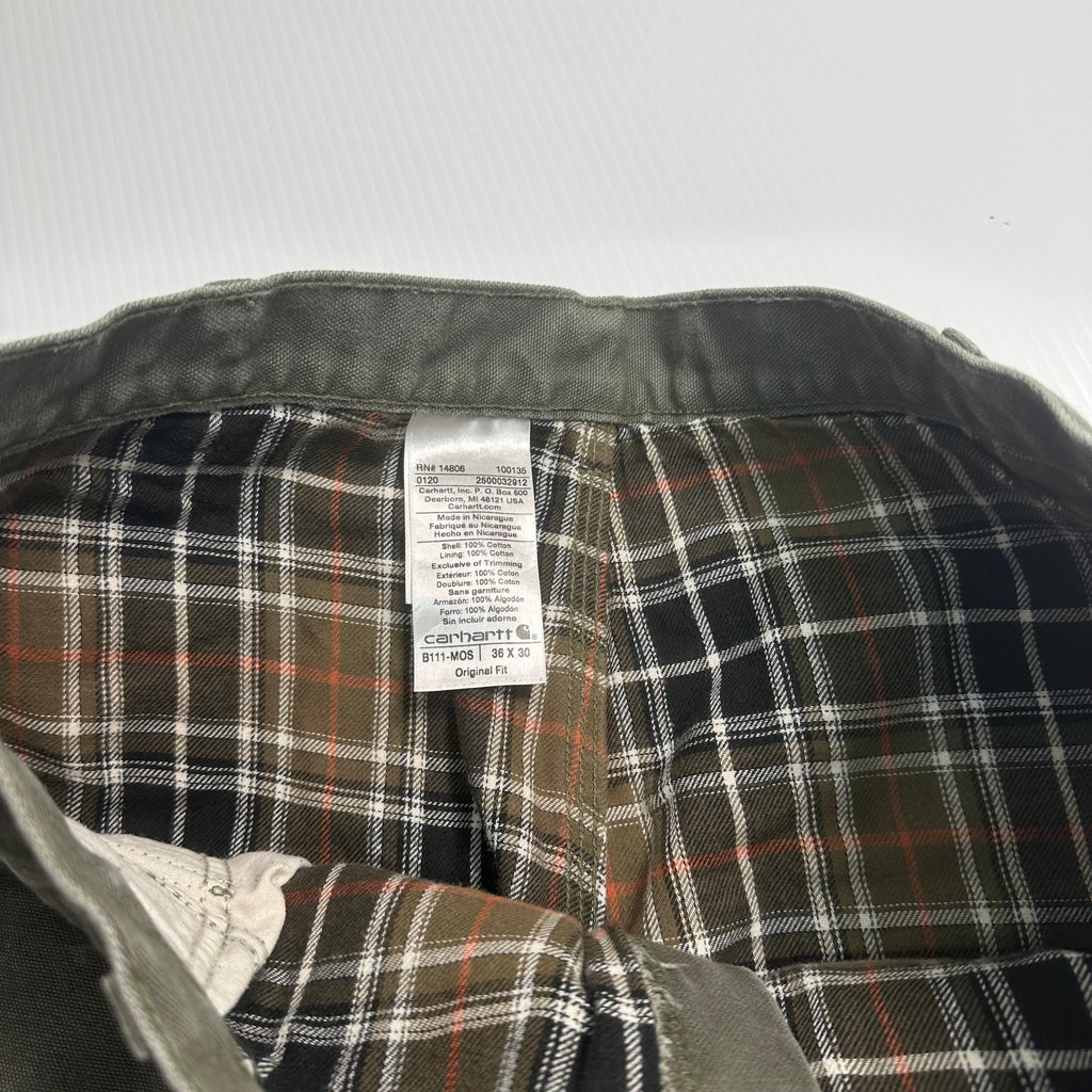 Vintage Carhartt Blanket Lined Carpenter Denim 34