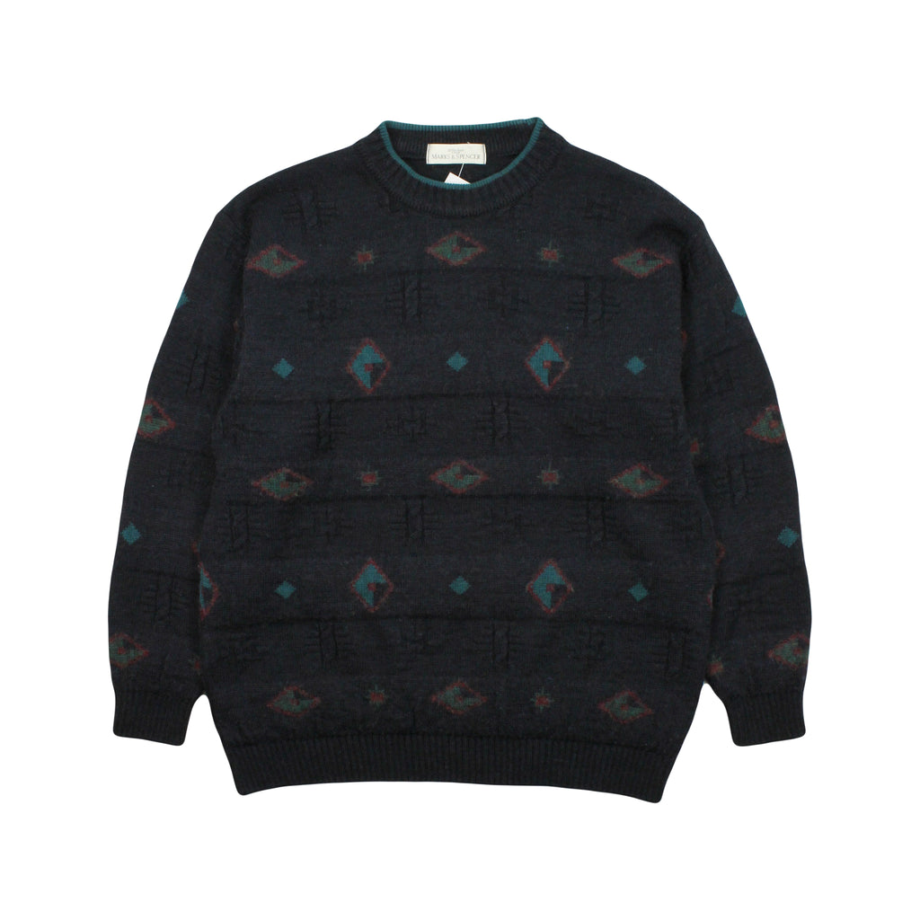 Vintage Marks & Spencer Pattern Knit Sweater M