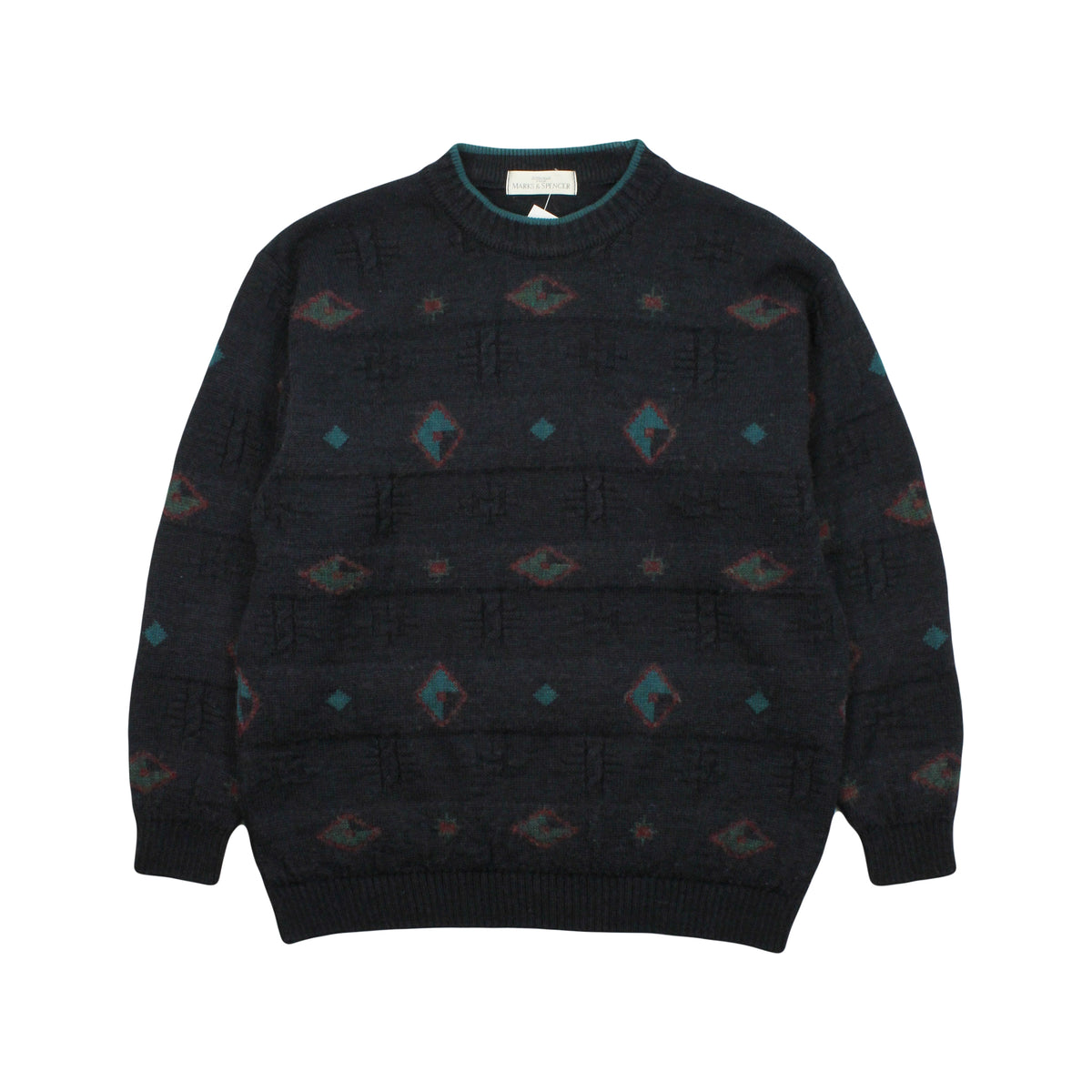 Vintage Marks & Spencer Pattern Knit Sweater M