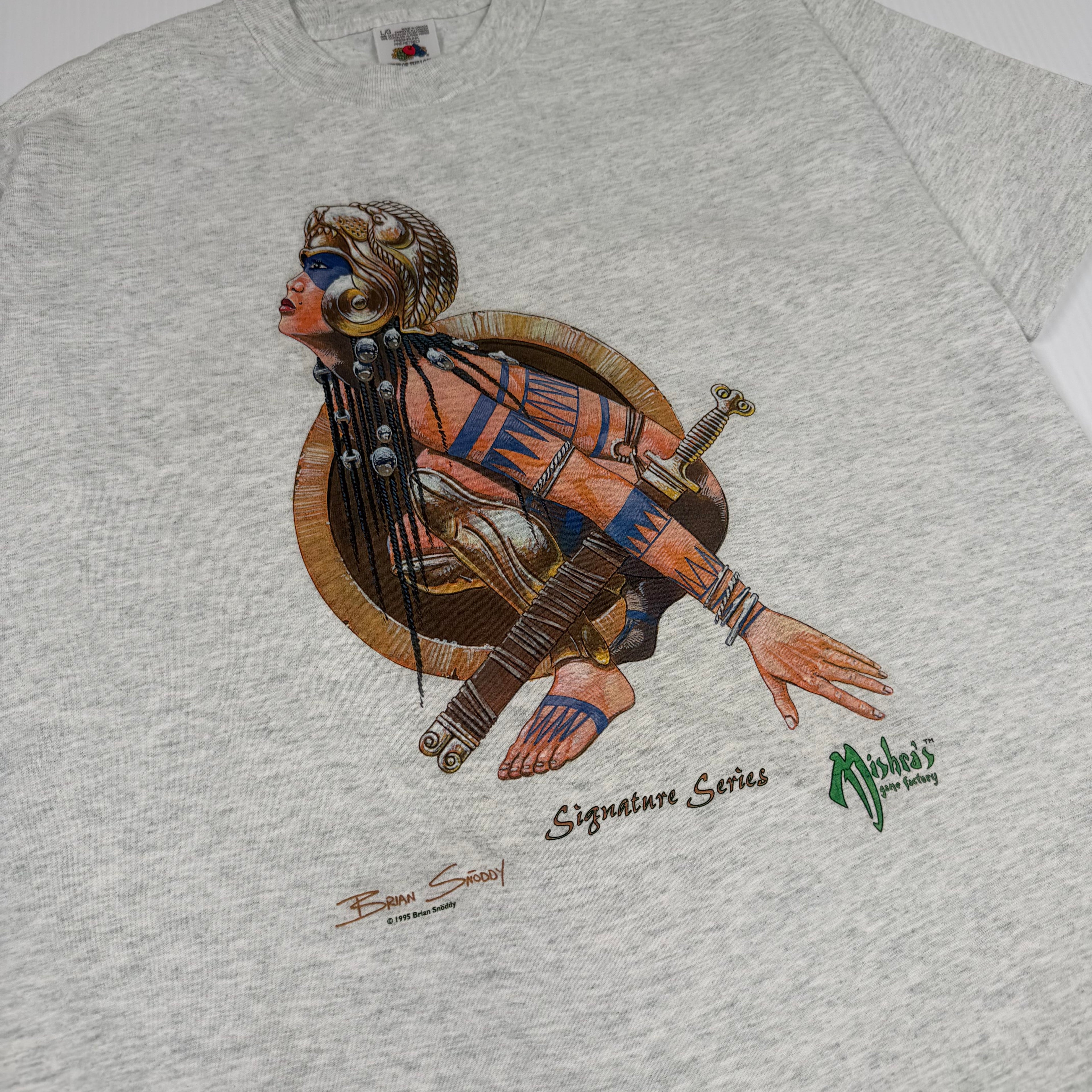 1995 Brian Snoddy Mishra's Signature Series MTG Art Tee L