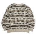 Vintage Fieldmaster Patterned Knit Sweater XL