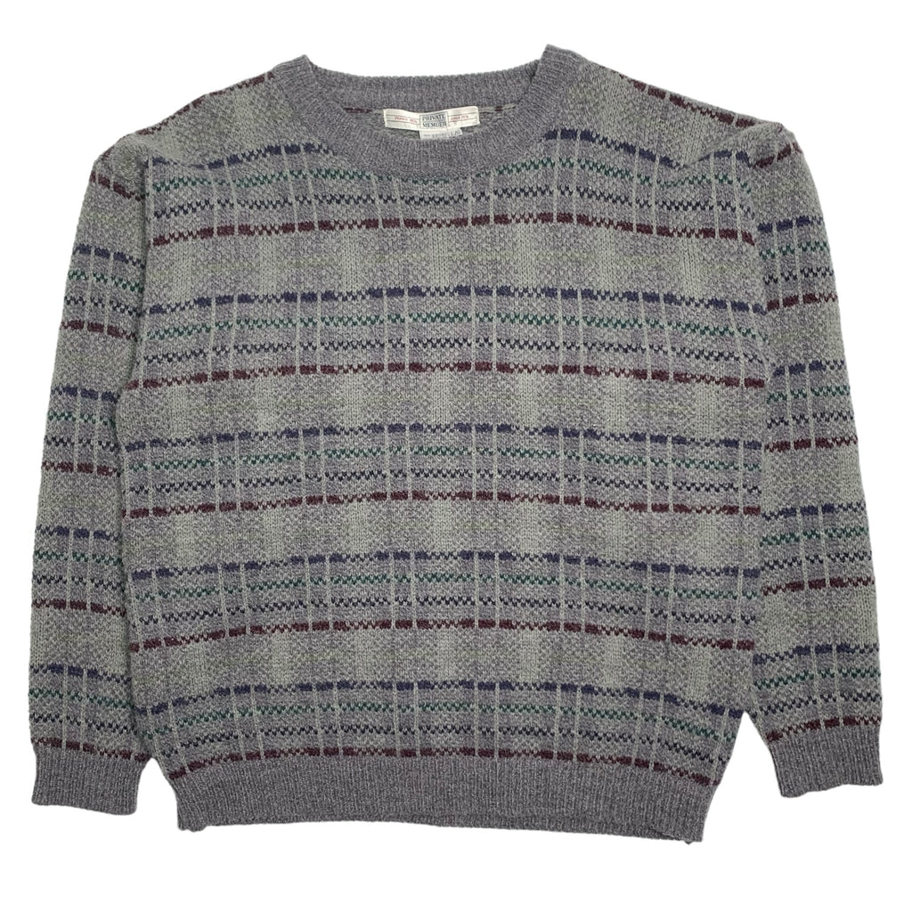 Private Member Grey Knit Sweater XL