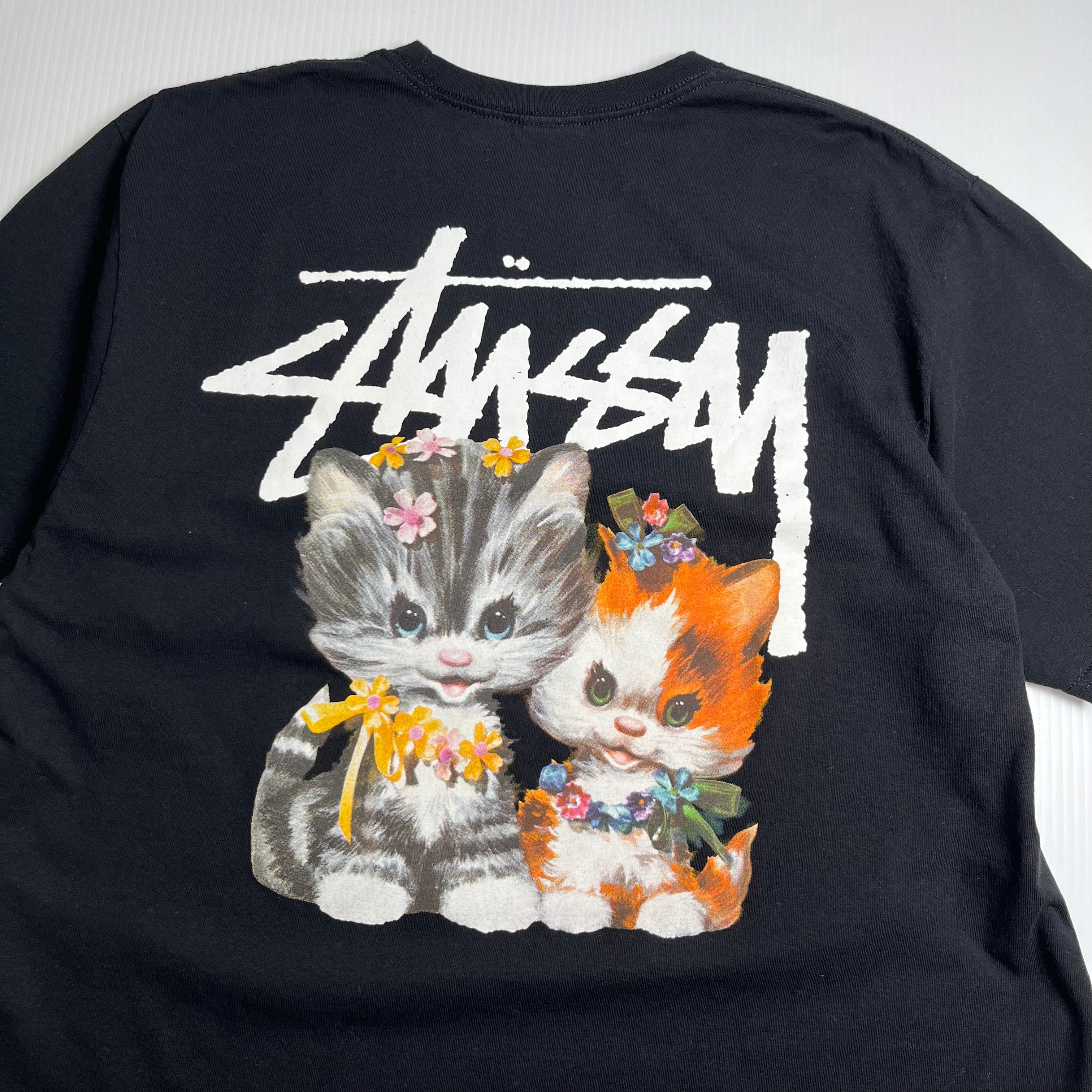 Stussy Kittens Graphic Tee L